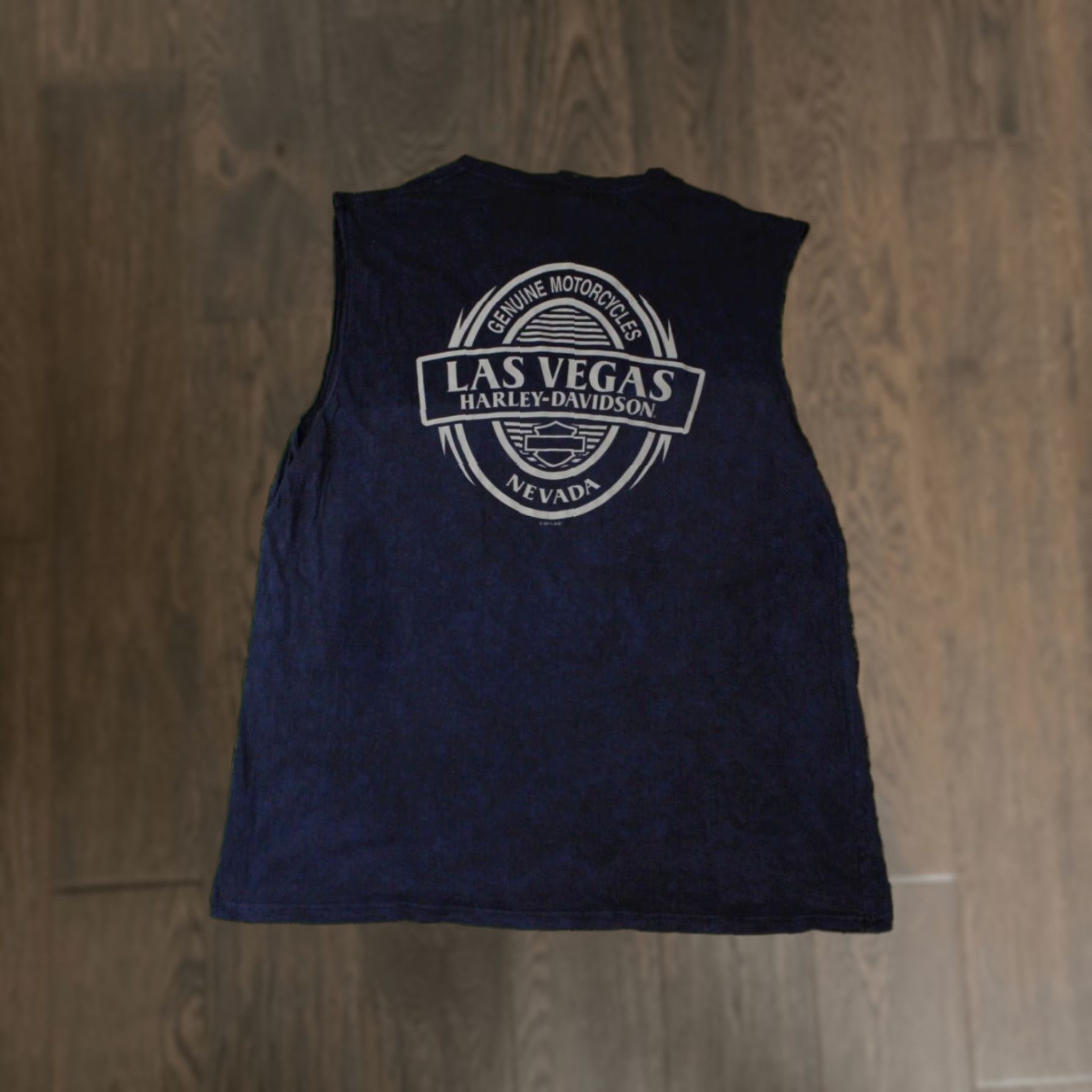 Harley Davidson HARLEY DAVIDSON NAVY BLUE VEST SHIRT JERSEY OFFICIAL PRODUCT XL Mens Las Vegas Nevada 2014 100% Cotton Vintage: No Motor Cycles Size US XL / EU 56 / 4 - 1 Thumbnail