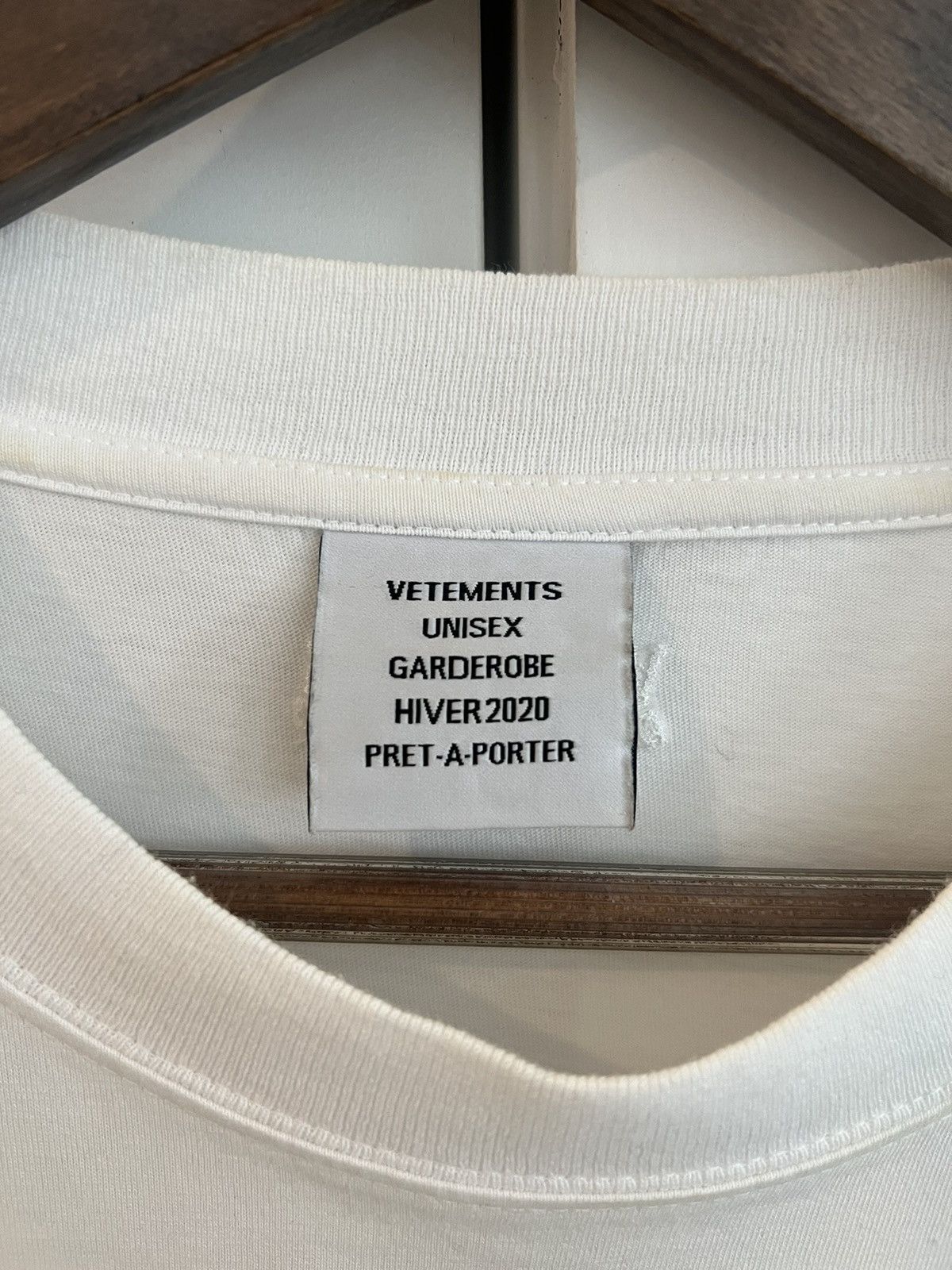 FW19 Vetements Hidden Side Seized Oversized Runway Shirt