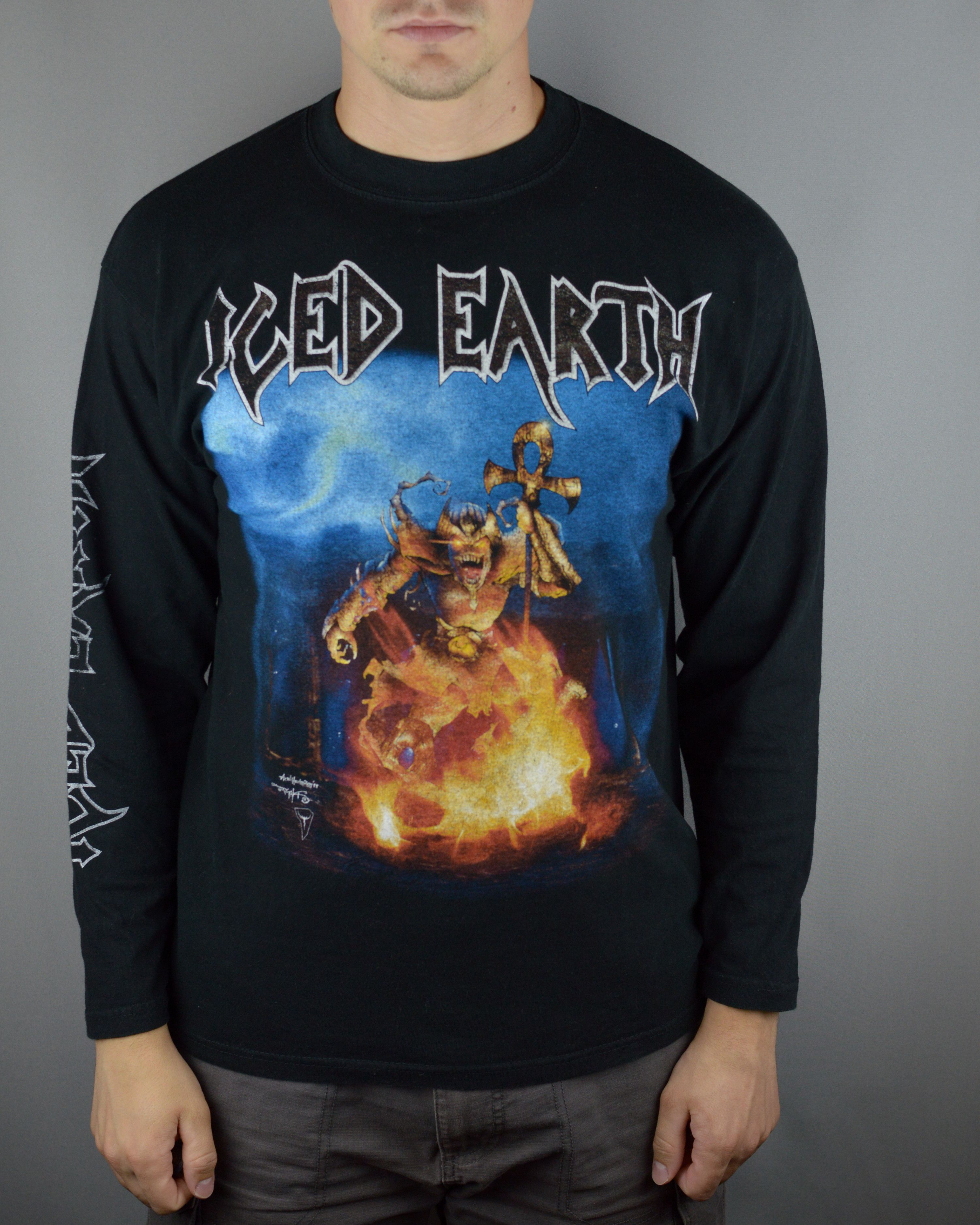 Vintage Iced Earth Alive In Athens 1999 longsleeve t shirt