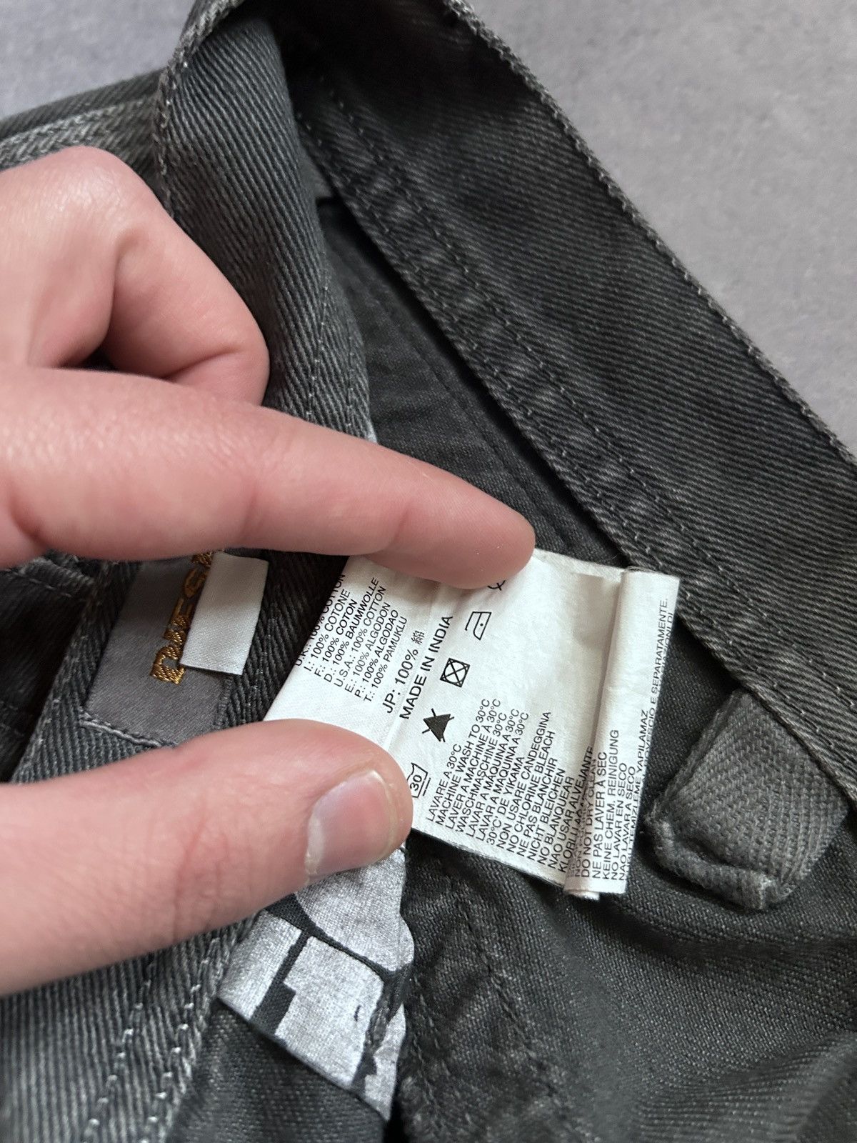 Diesel Black Gold Diesel Black & Gold washed grey denim jeans Size US 30 / EU 46 - 7 Thumbnail