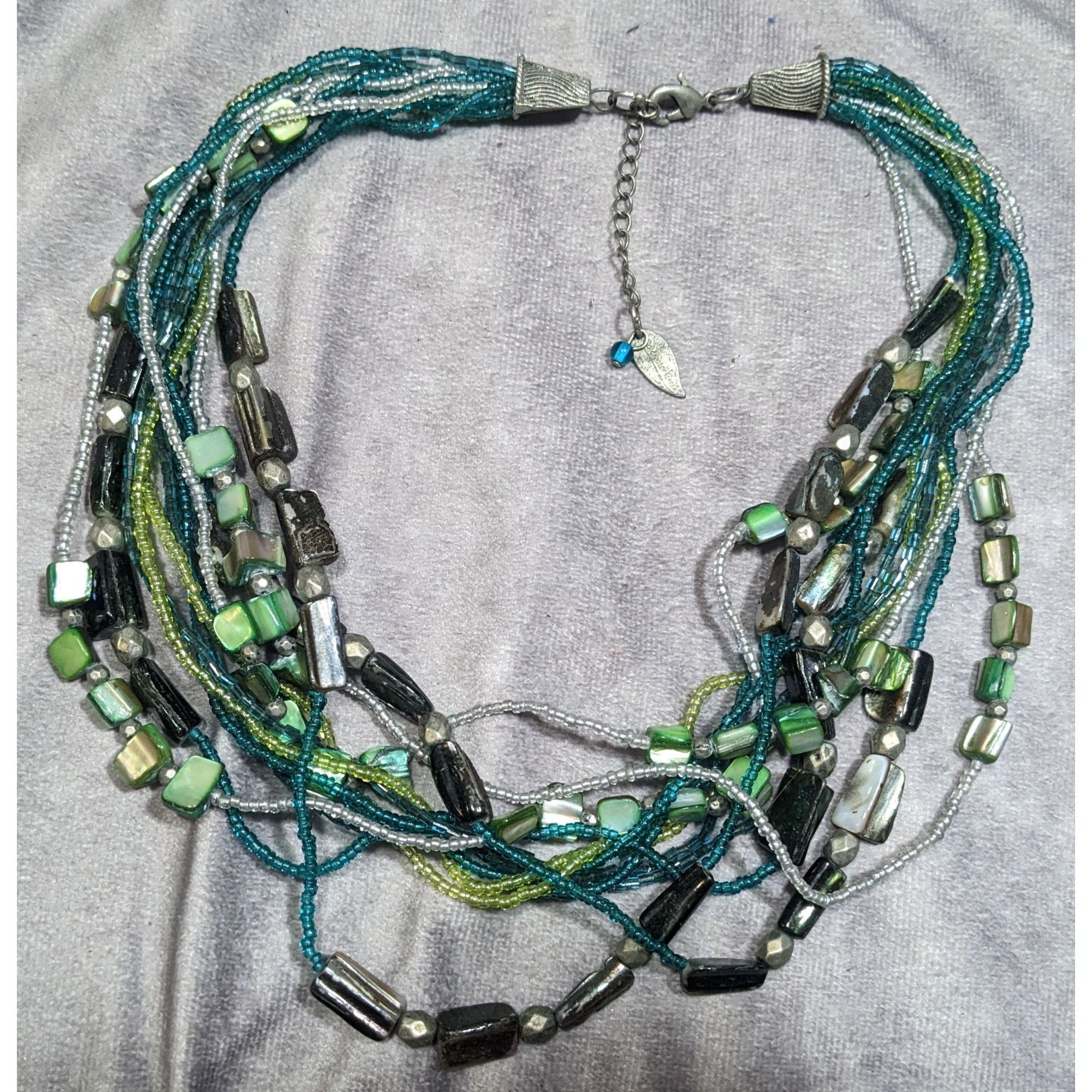 Coldwater Creek Coldwater Creek Mermaidcore Green And Blue Glass And Shell L Size ONE SIZE - 6 Thumbnail
