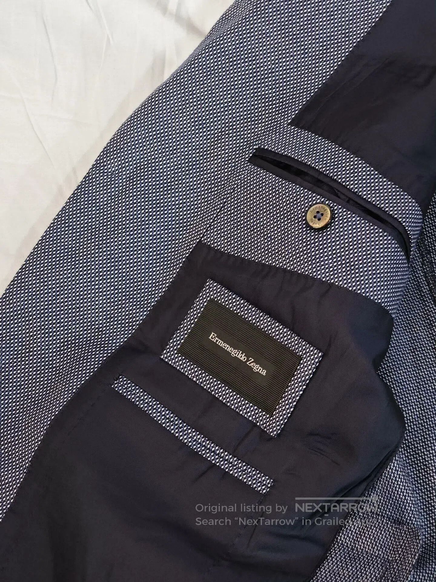 Ermenegildo Zegna Zegna Italian Cotton Cashmere Blend Suit. Size US S / EU 44-46 / 1 - 7 Thumbnail
