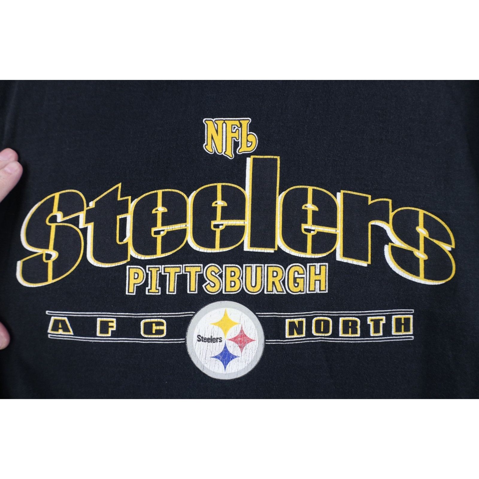 Vintage Vintage 90s Y2K Pittsburgh Steelers Football T-Shirt Size US L / EU 52-54 / 3 - 4 Thumbnail