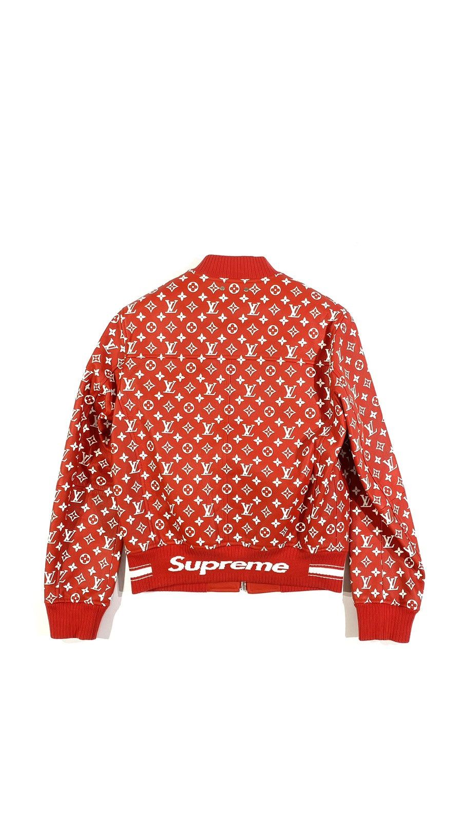 Louis Vuitton × Supreme Louis Vuitton X SUPREME 46 Baseball Leather Jacket Monogram Size US S / EU 44-46 / 1 - 3 Thumbnail