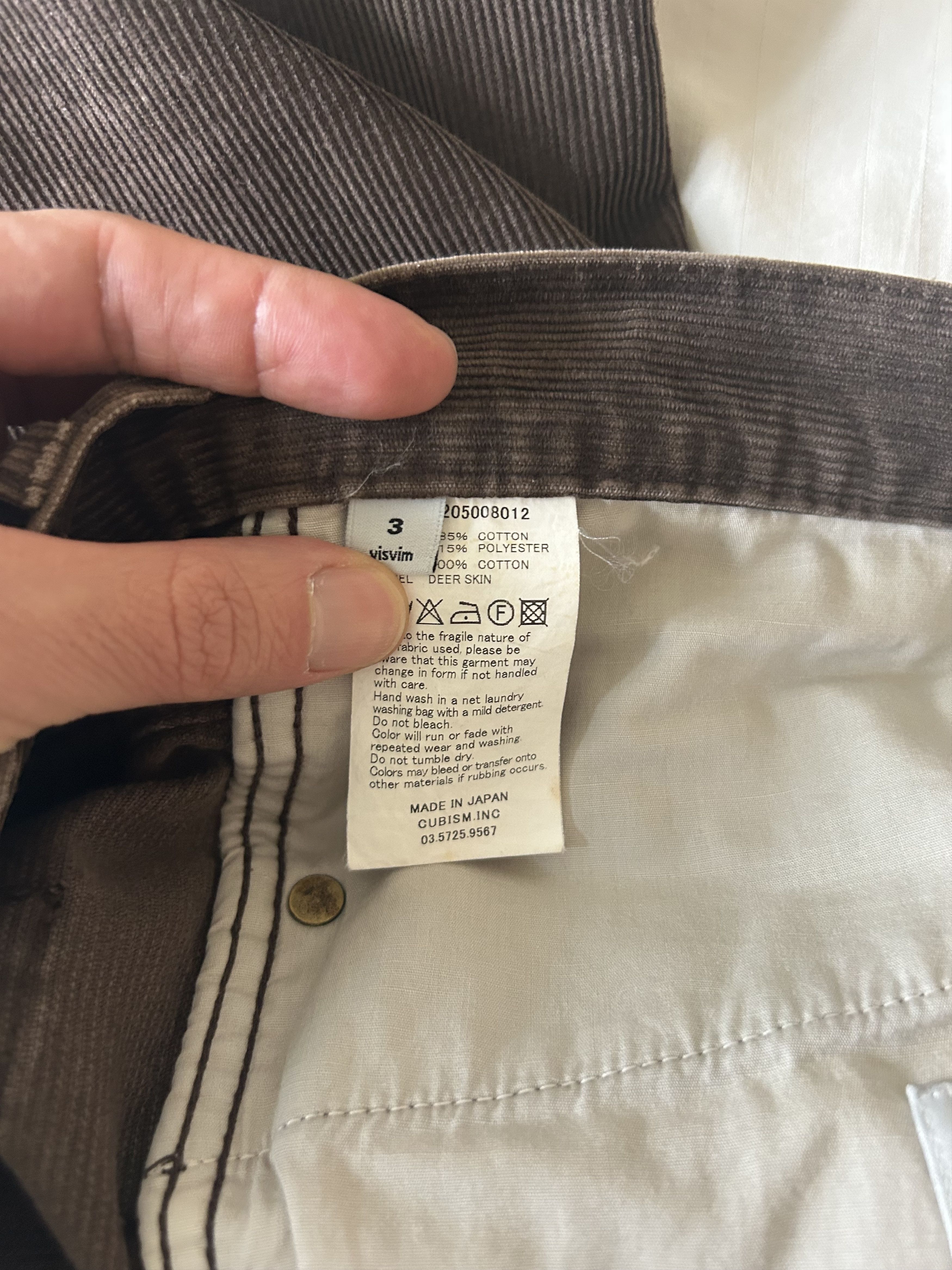 Visvim visvim corduroy pants sz3 Size US 34 / EU 50 - 8 Thumbnail