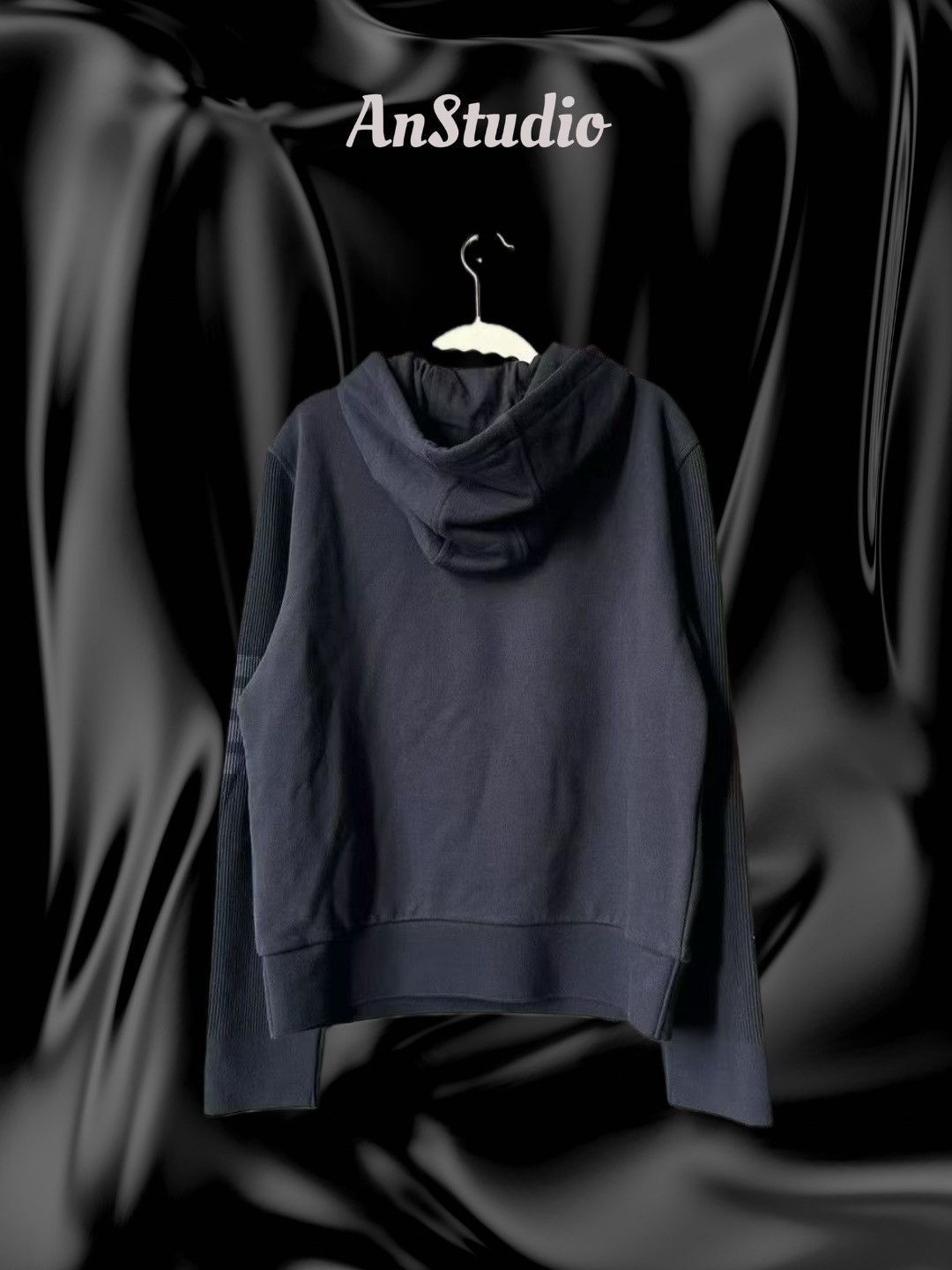 Thom Browne Thom Browne Navy Classic Loopback Hoodie Size US M / EU 48-50 / 2 - 2 Thumbnail