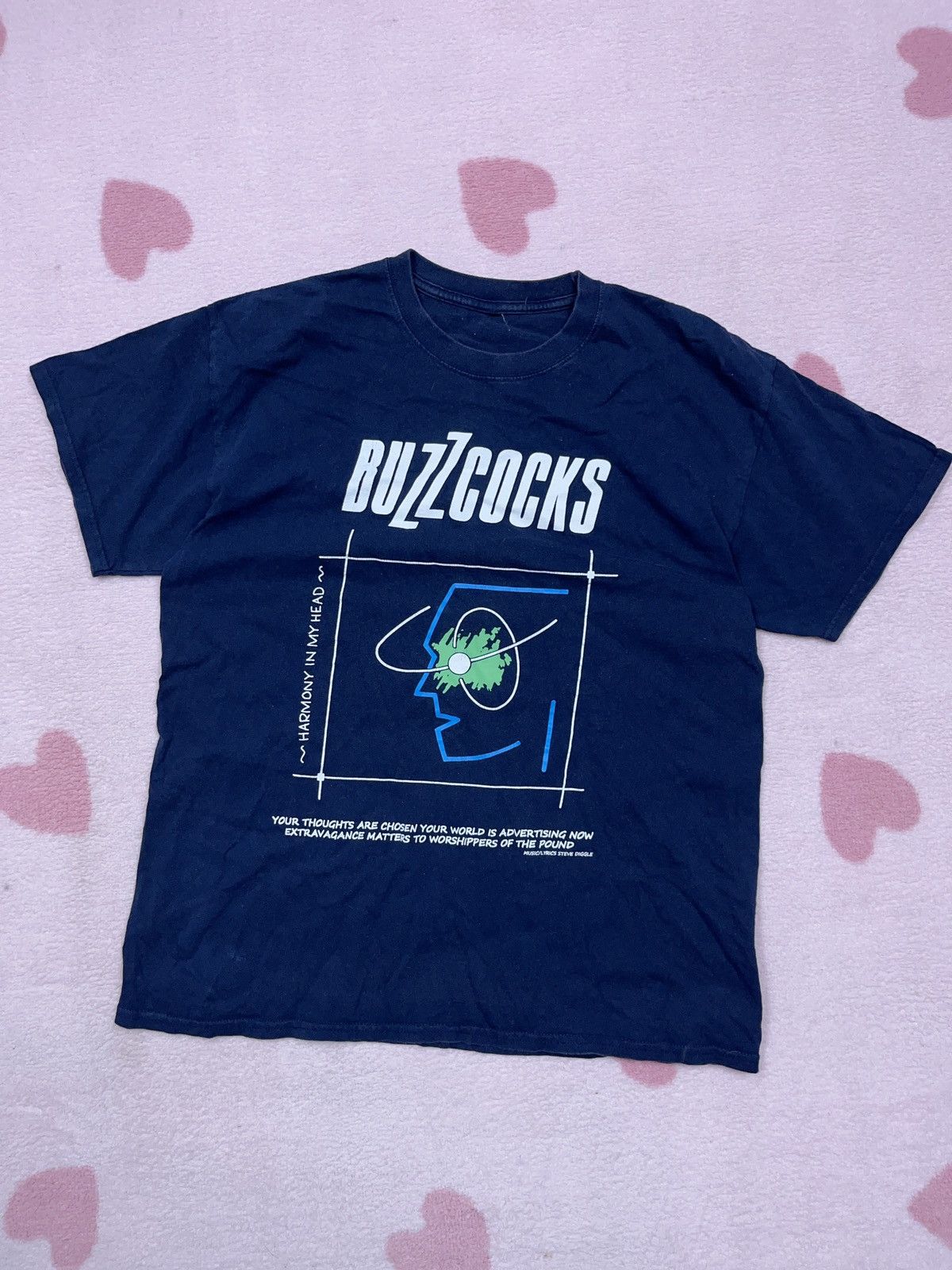 Band Tees × Vintage ➕ vintage y2k buzzcocks harmony in my head t-shirt band Size US L / EU 52-54 / 3 - 1 Thumbnail