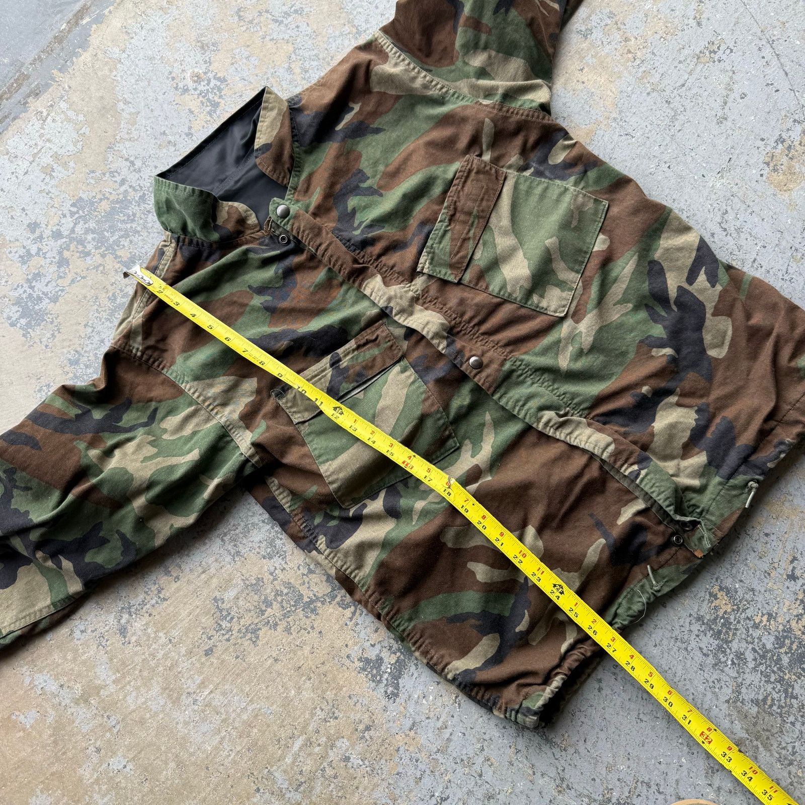 Vintage BDU Woodland Camo Chemical Protective Jacket Sz Small Size US S / EU 44-46 / 1 - 6 Thumbnail