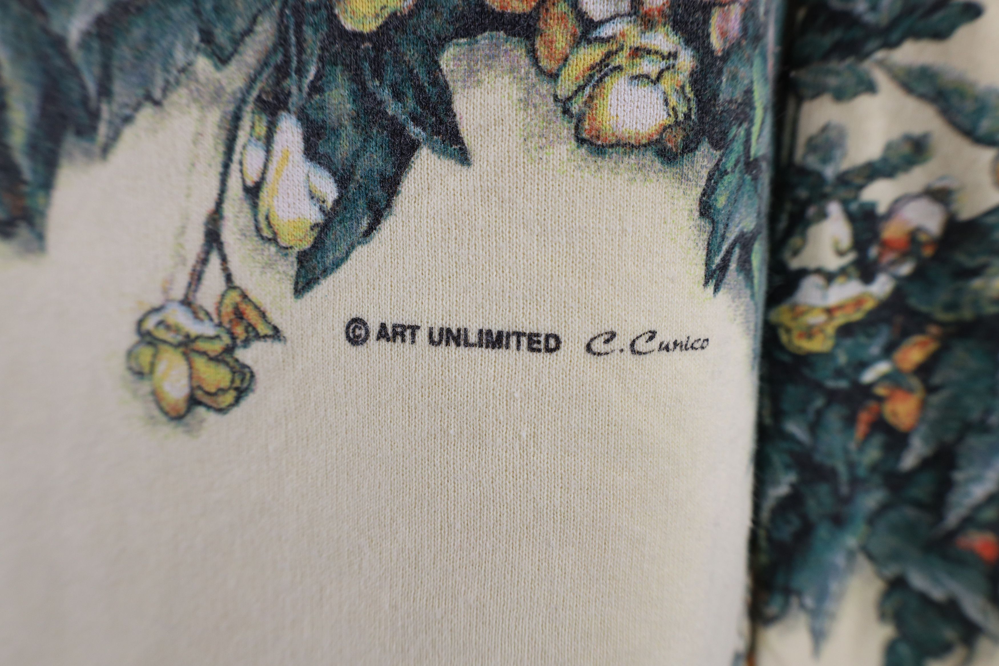 Vintage Vintage 90s Art Unlimited Cat Nature Collared Sweatshirt Size XL / US 12-14 / IT 48-50 - 5 Thumbnail
