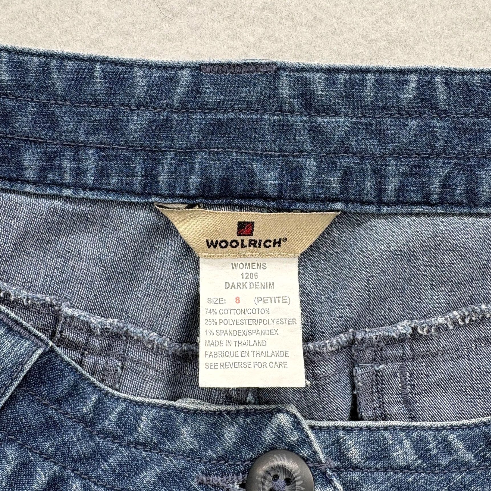 Vintage Woolrich Jeans Women 8 Petite Dark Blue Stretch Straight Leg Denim Woolrich Fairwinds Jeans 8P Dark Blue Stretch Straight Leg Womens Girls? Size 30" / US 8 / IT 44 - 5 Thumbnail