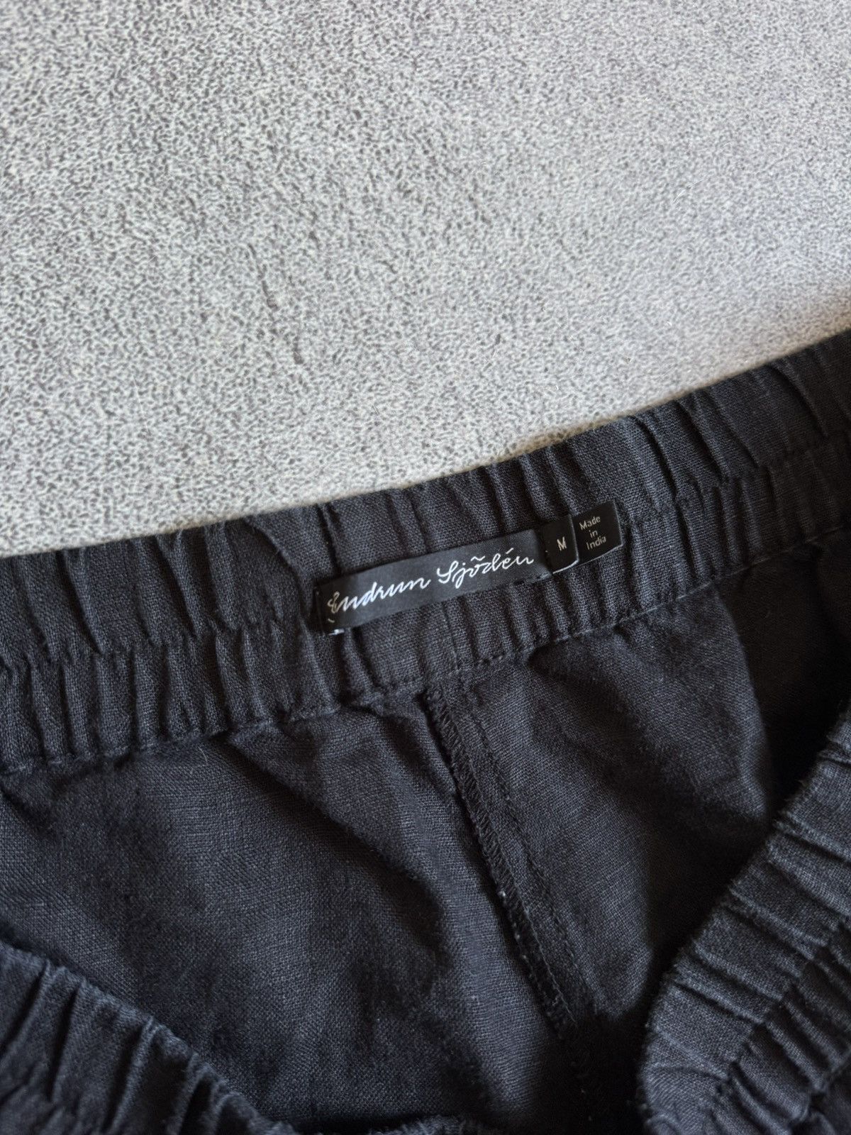 Gudrun Sjoden Gudrun Sjoden Harem Linen Pants Black Hippie Chinos Joggers Size 27" / US 4 / IT 40 - 5 Thumbnail