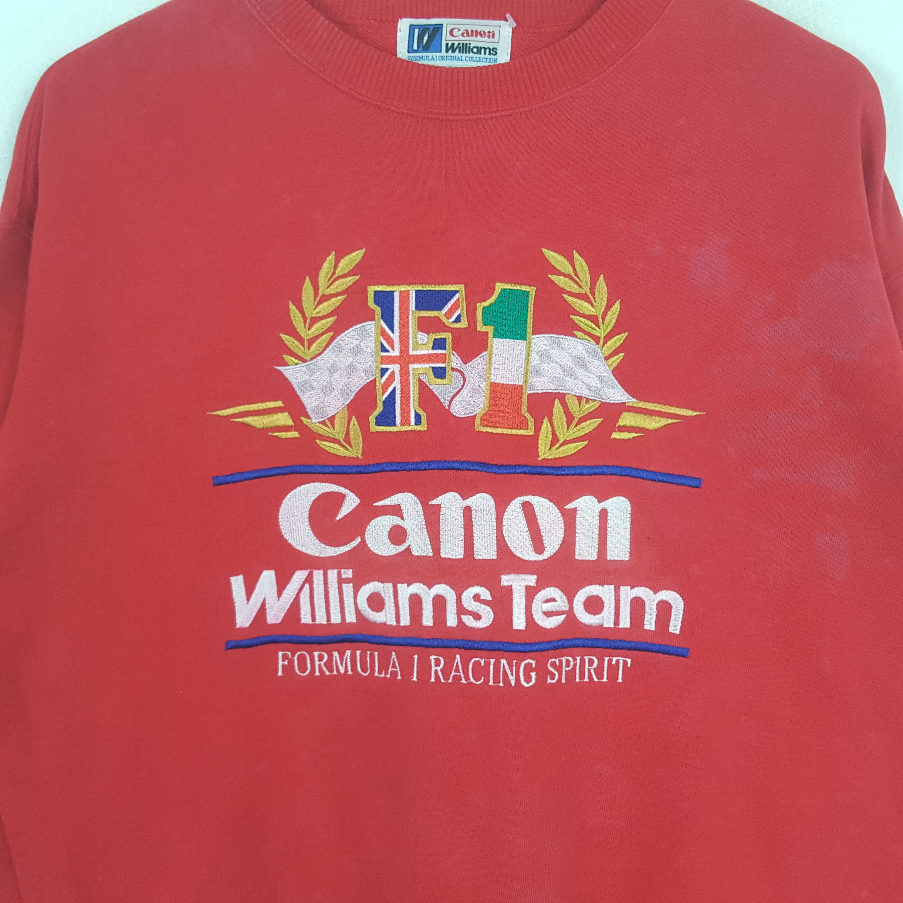 Canon Vintage Canon Williams F1 Team Racing Sweatshirt C295N6 Size US M / EU 48-50 / 2 - 2 Thumbnail