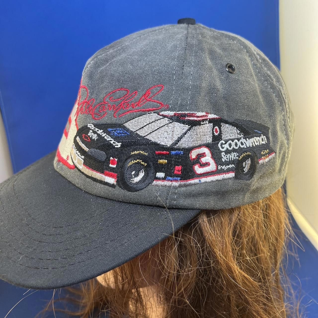 NASCAR Dale Earnhardt #3 Adjustable Cap - Vintage Racing Hat Size ONE SIZE - 5 Thumbnail