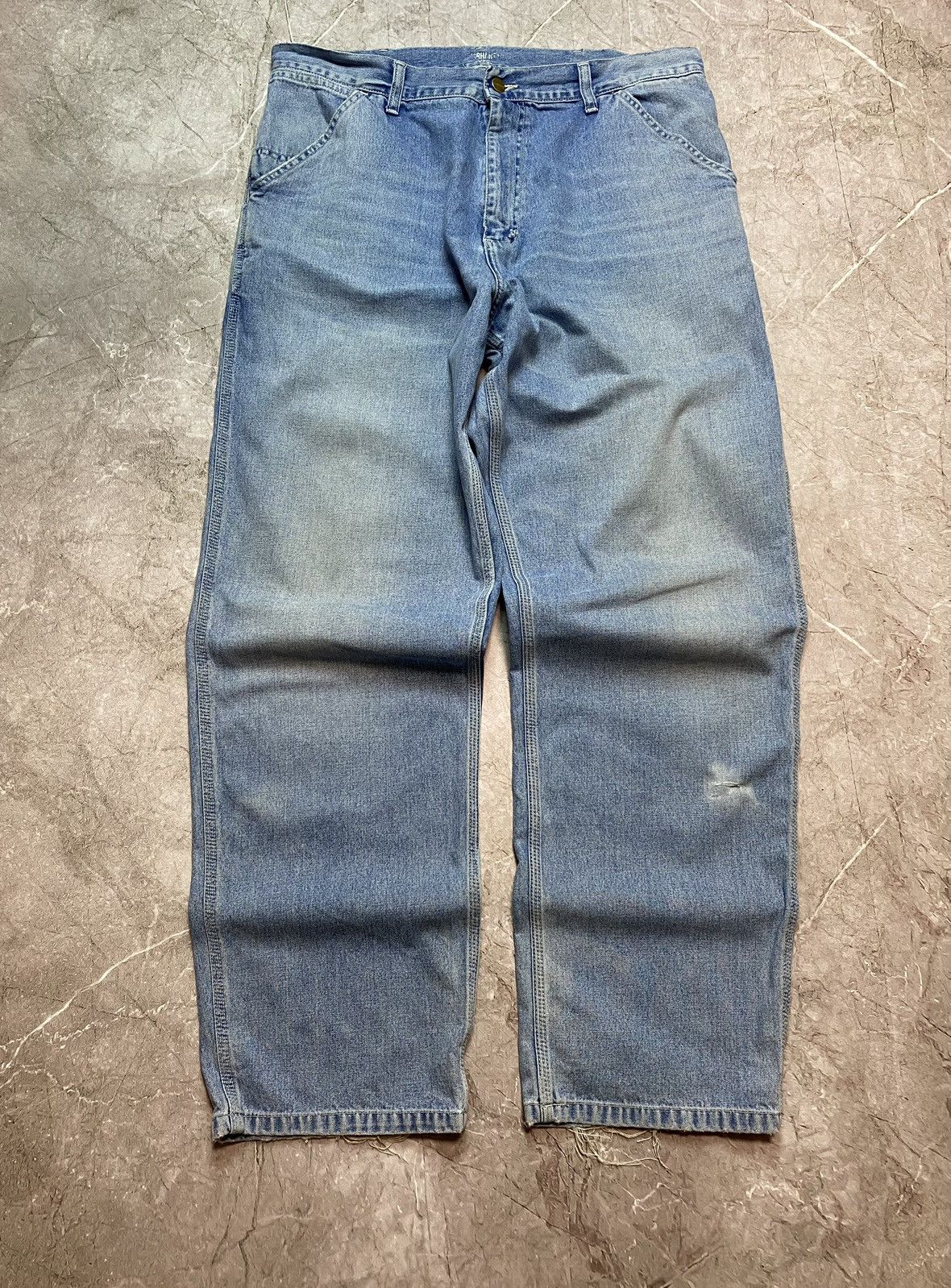 Carhartt × Carhartt Wip Carhartt Straight Jeans Simple Pant 34/32 Workwear Size US 34 / EU 50 - 6 Thumbnail