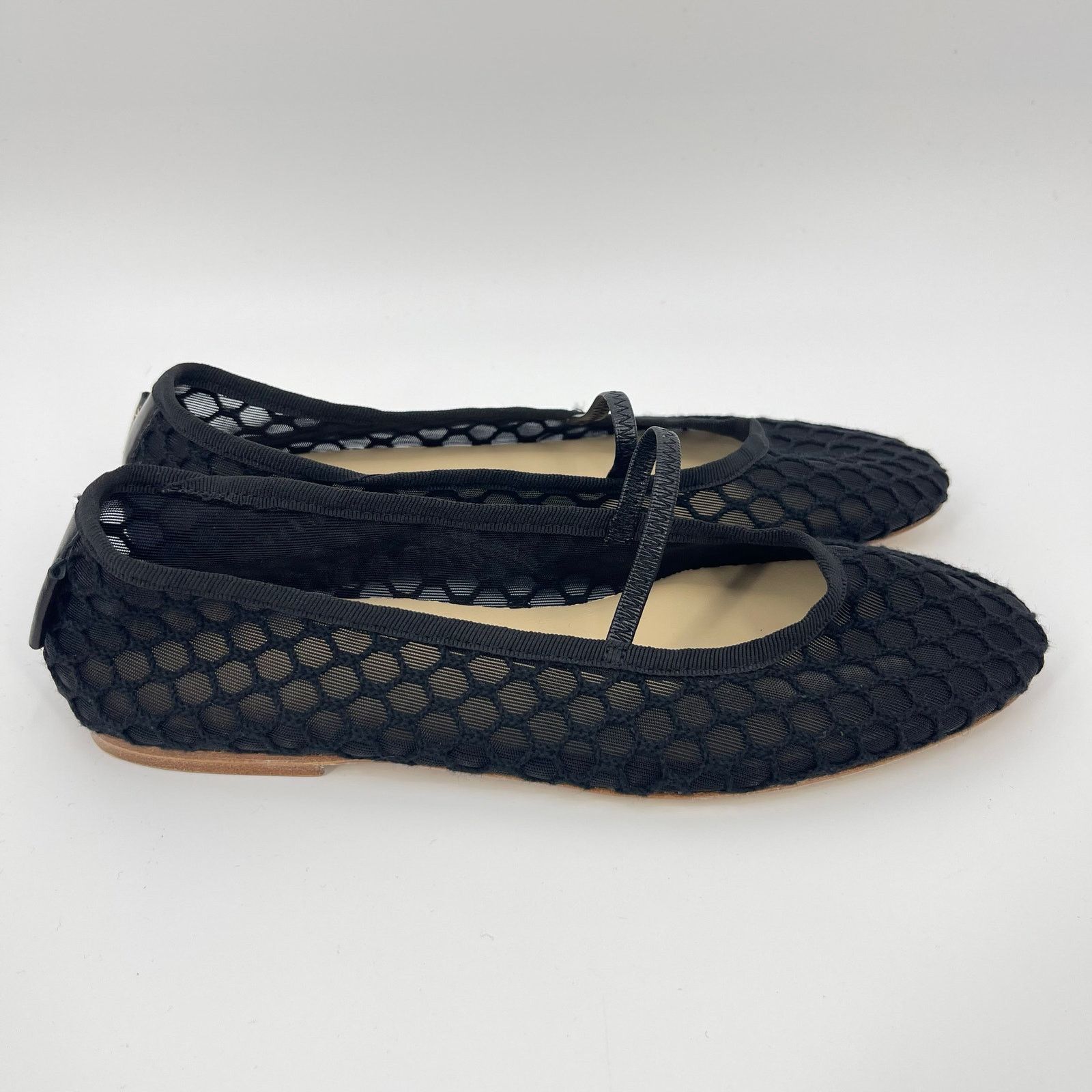 A.P.C. A.P.C. | Black Mesh Swan Ballet Mary Jane Flats 37 Size US 7 / IT 37 - 4 Thumbnail