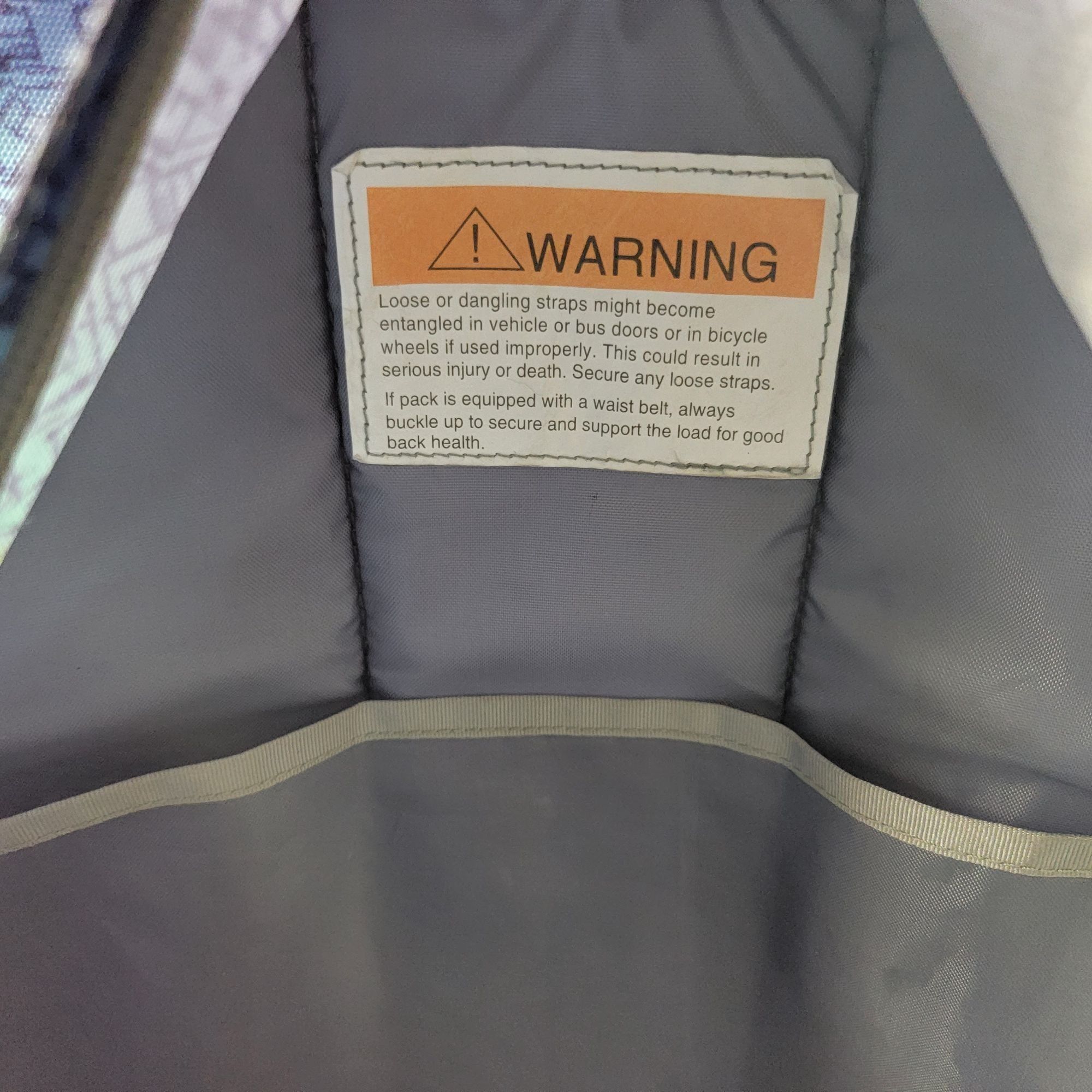 L.L. Bean Deluxe Book Pack Backpack Purple Blue Teal