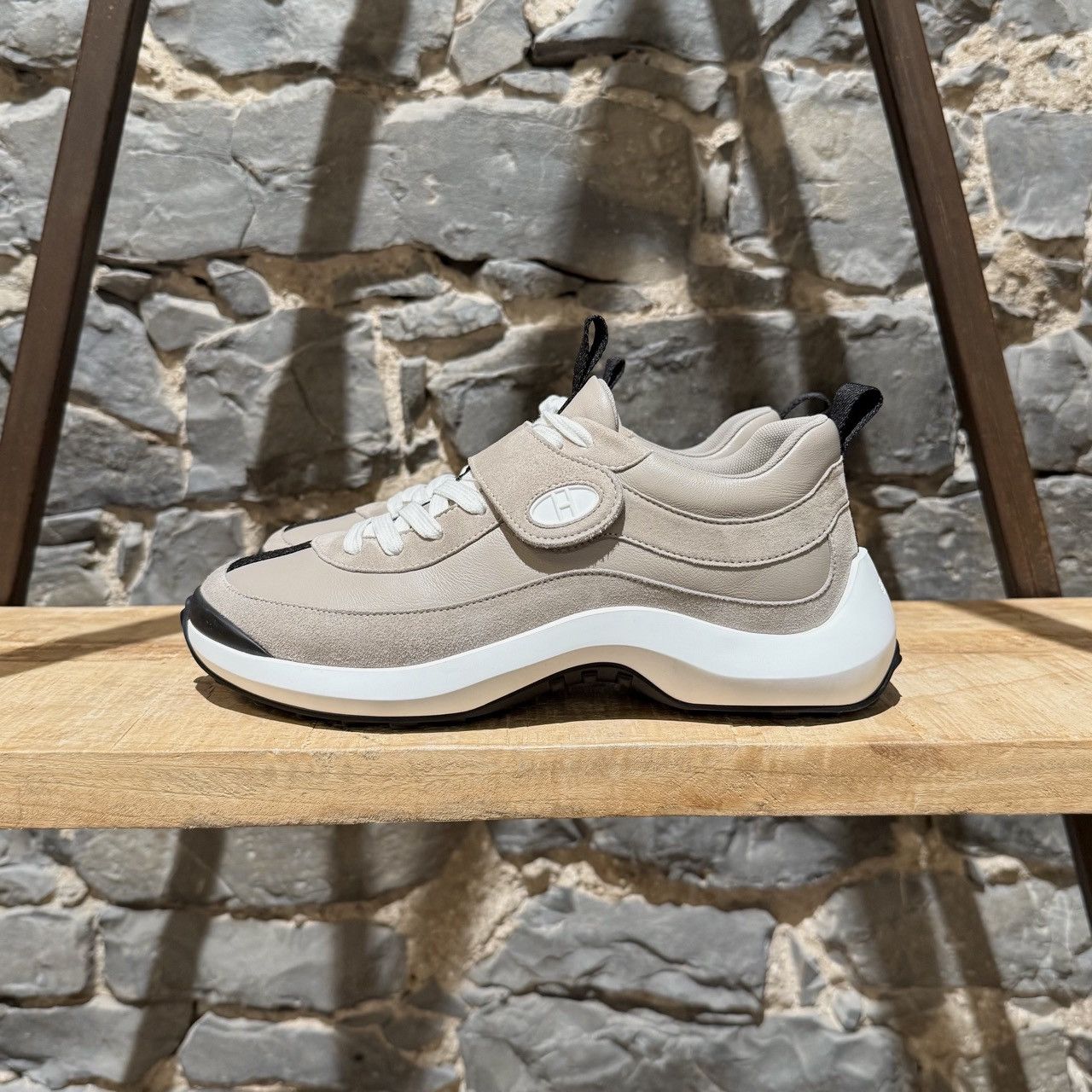 Hermes Hermès Beige Galet Loop Sneakers Size US 8 / IT 38 - 7 Thumbnail