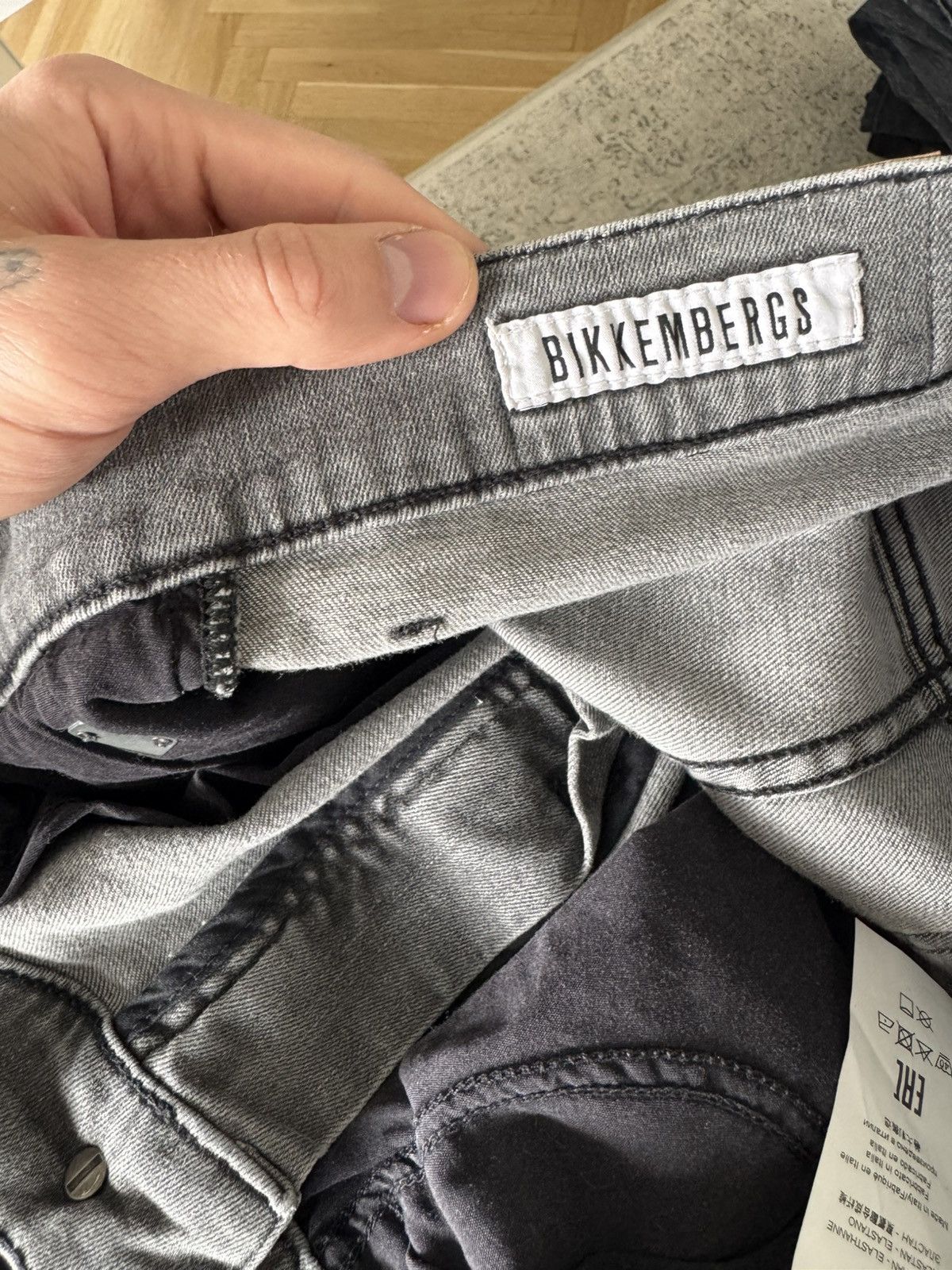 Dirk Bikkembergs Dirk Bikkembergs Slim Fit Denim Pant Grey Jeans Designer Y2k Size US 31 - 4 Thumbnail