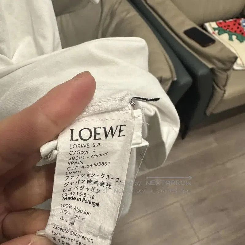 Loewe Loewe White Cotton T-Shirt for Women . Size L / US 10 / IT 46 - 5 Thumbnail