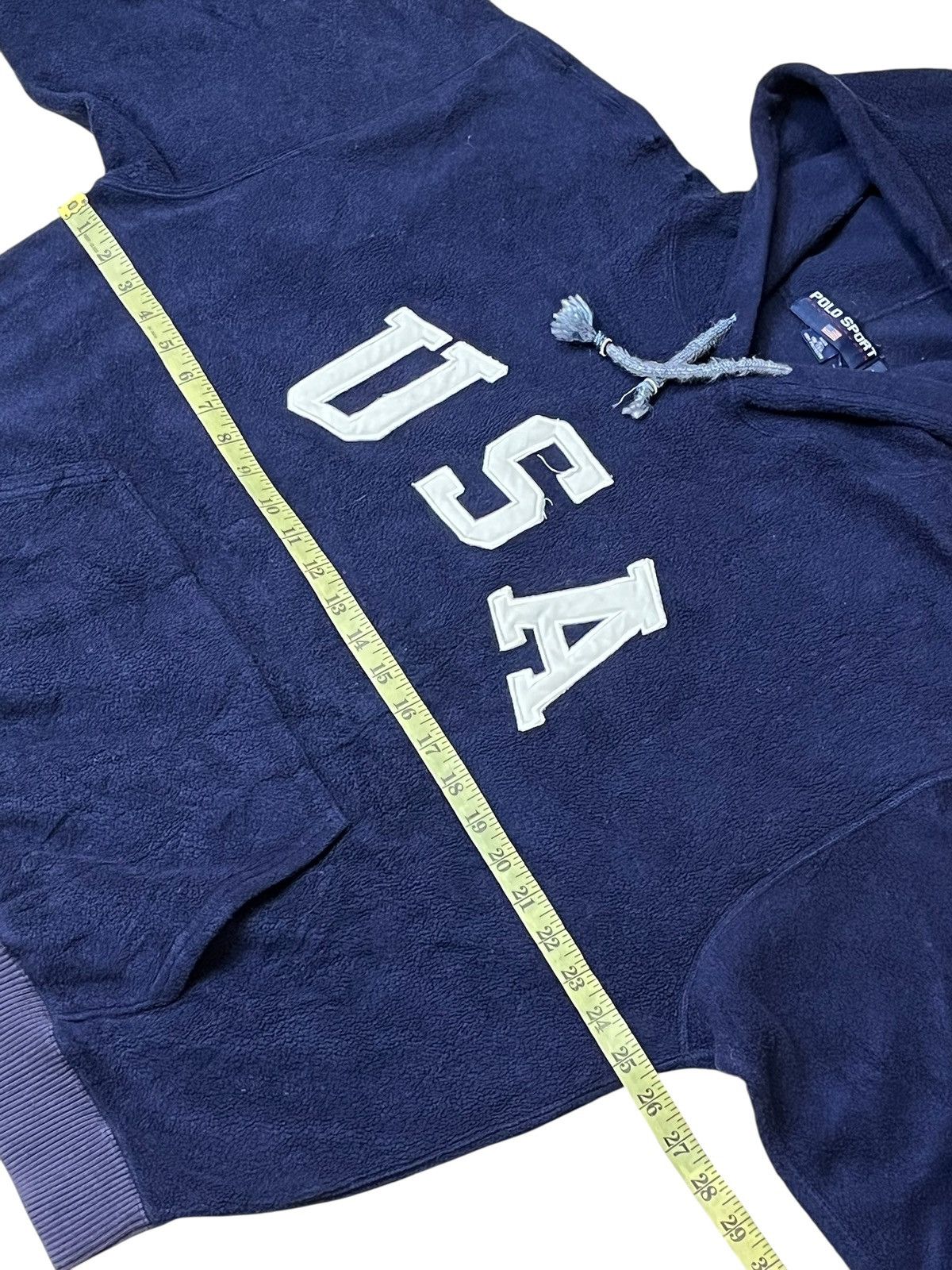 Polo Ralph Lauren Vintage 90s POLO SPORT ralph lauren usa fleece hoodies Size US XL / EU 56 / 4 - 11 Thumbnail