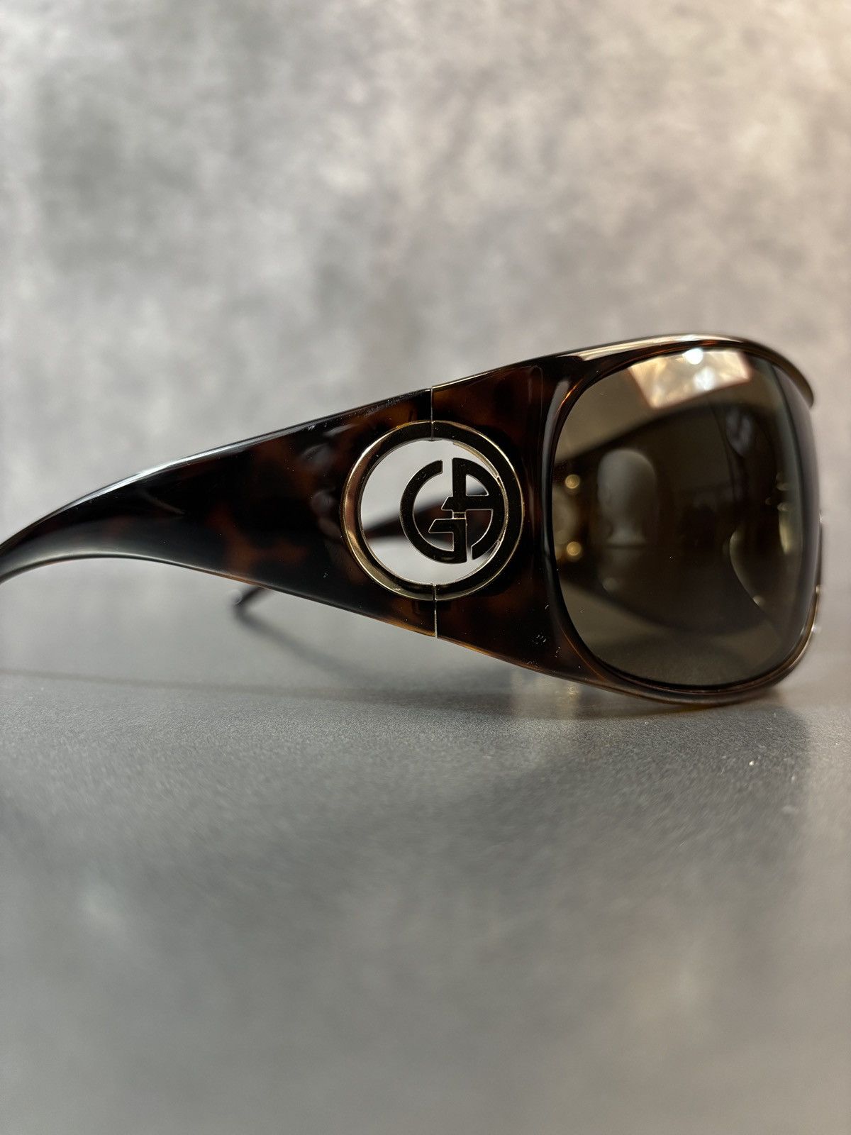 Giorgio Armani × Vintage 2000s Giorgio Armani Sunglasses GA 340/S Oversized Wrap Y2K Size ONE SIZE - 7 Thumbnail