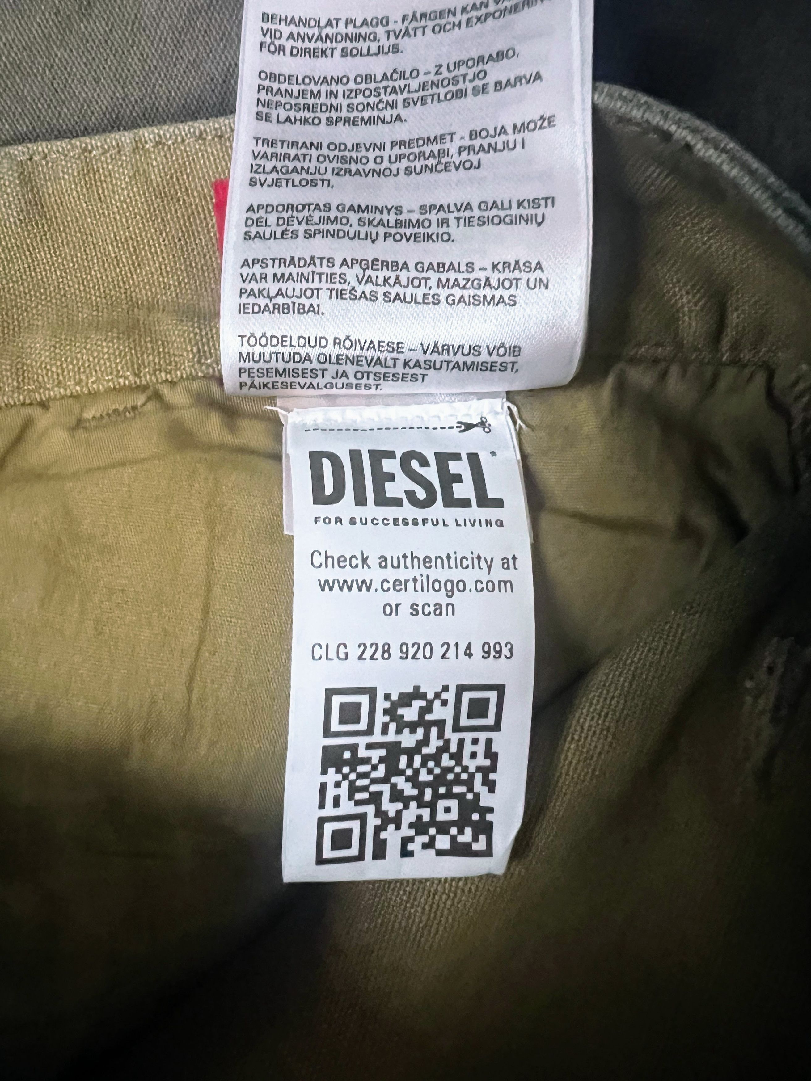 Diesel NEW Diesel P-Livery Utility Trousers - Medium - Dark Blue Size US 32 / EU 48 - 7 Thumbnail