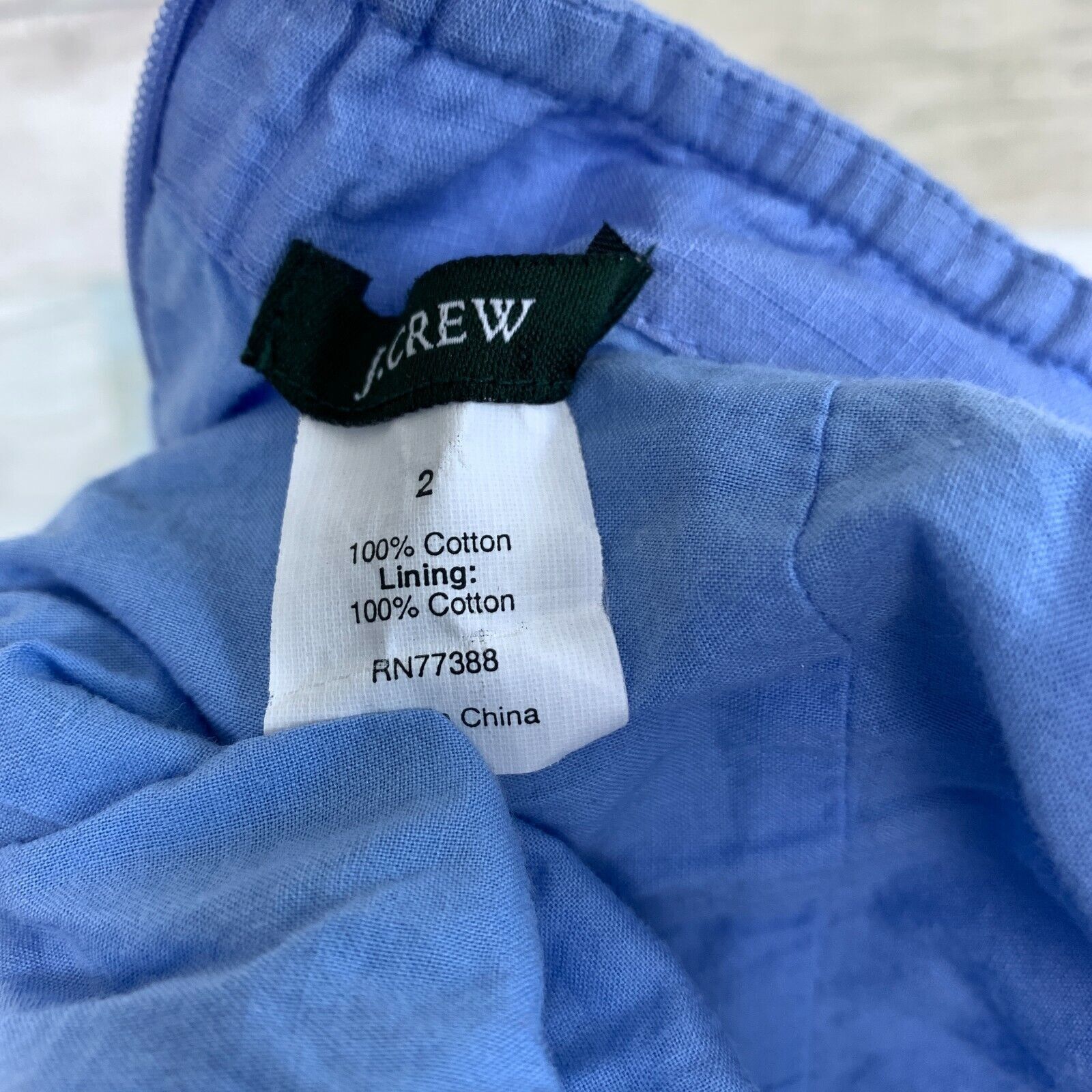J.Crew J Crew Cabana Strapless Midi Dress Blue Womens 2 Size XS / US 0-2 / IT 36-38 - 7 Thumbnail