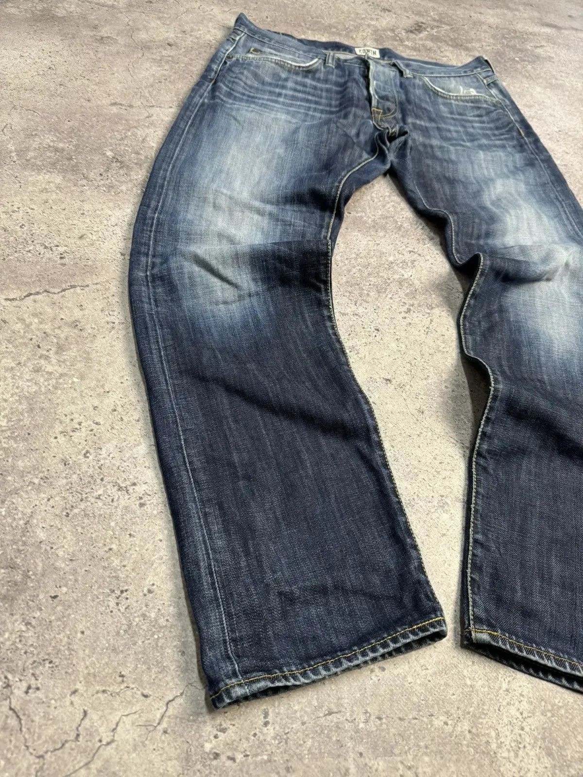 Edwin × Japanese Brand Vintage Edwin Light Wash Faded Denim Jeans Pants Japan W34 Size US 34 / EU 50 - 7 Thumbnail
