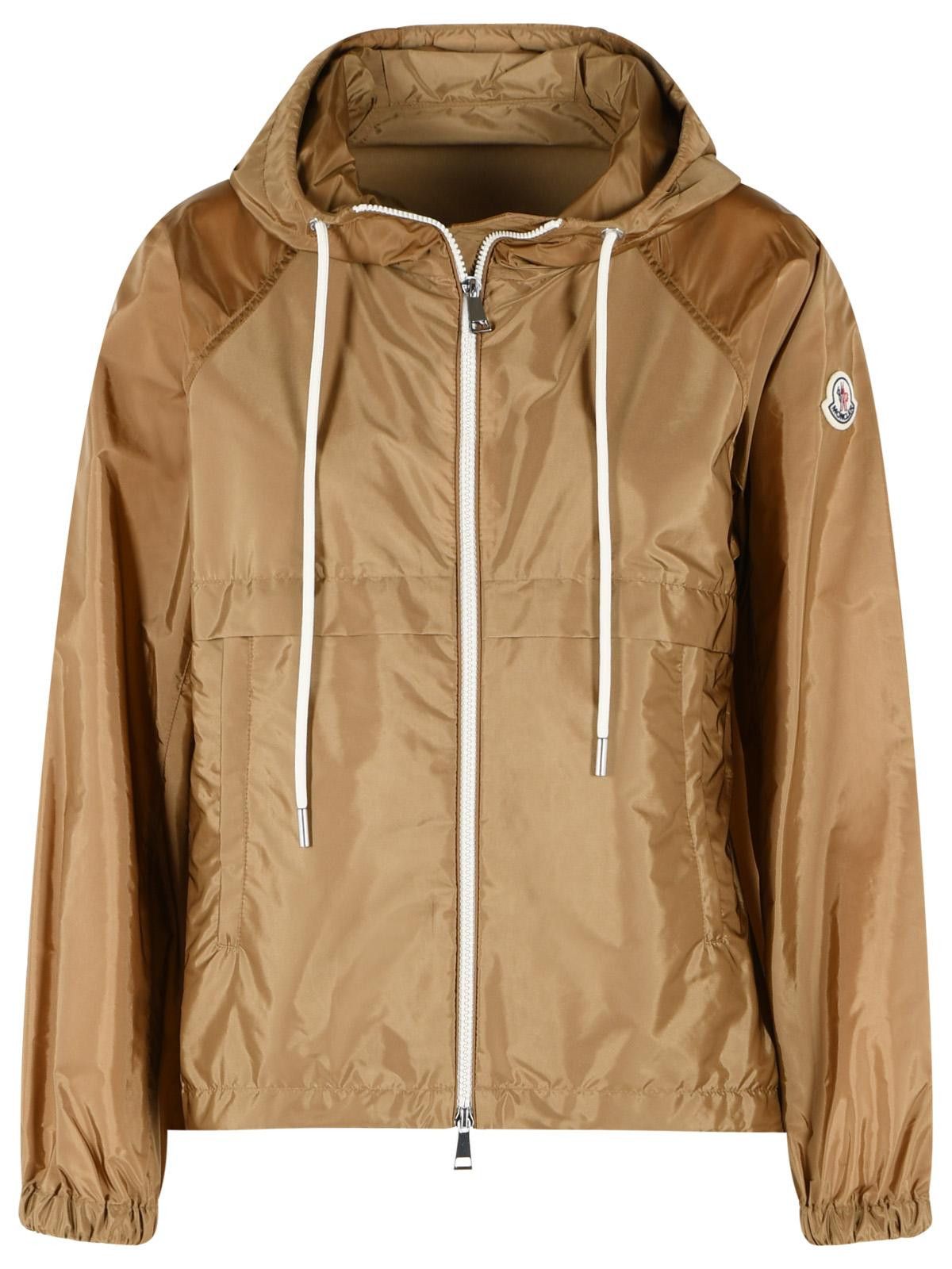 Moncler MONCLER 'Coquelicot' Camel Beige Polyamide Hooded Jacket Size M / US 6-8 / IT 42-44 - 1 Thumbnail