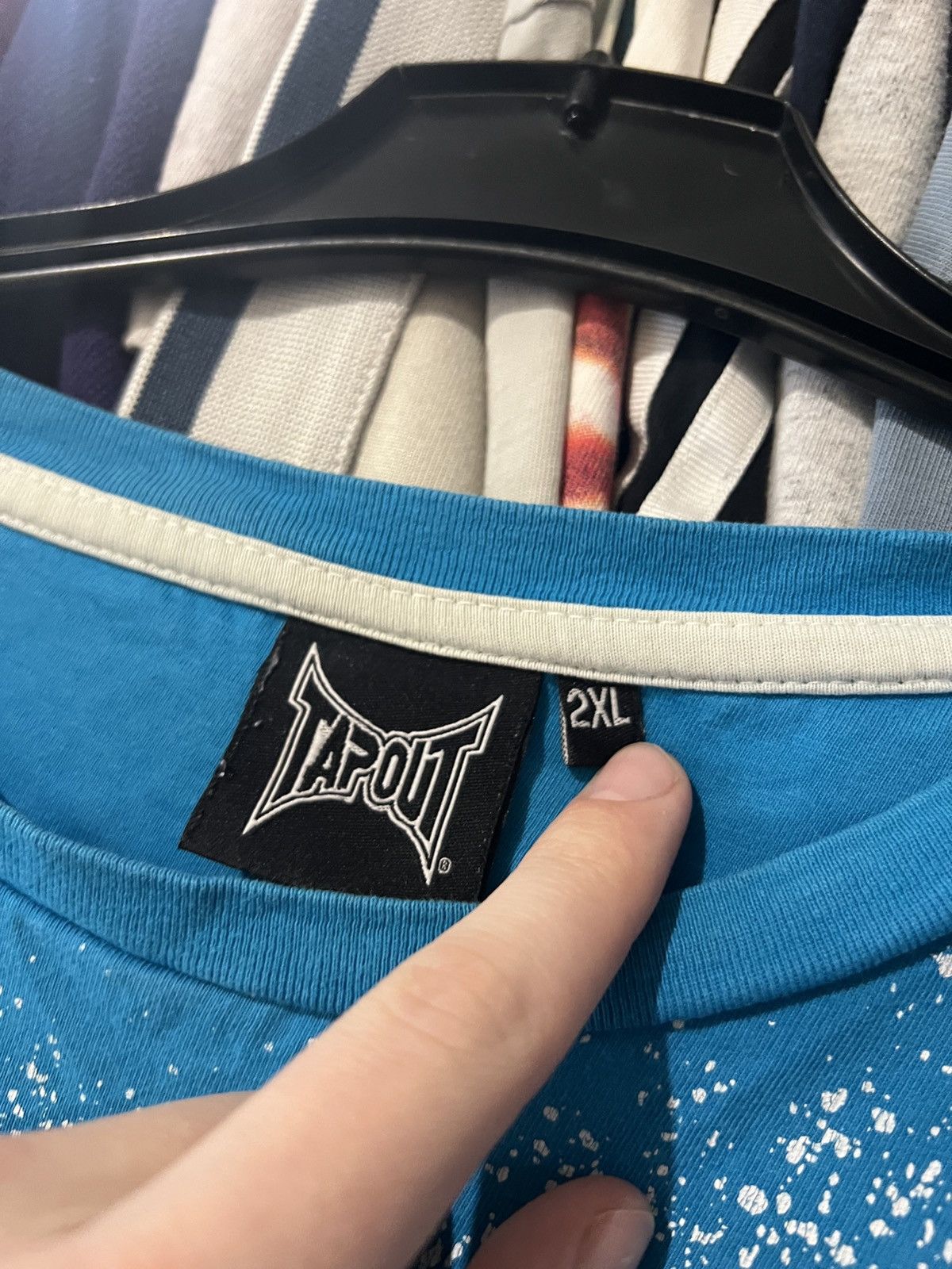 Tapout VINTAGE TAPOUT BIG LOGO AOP BOXY AFFLLICTION STYLE T SHIRT Size US XXL / EU 58 / 5 - 6 Thumbnail