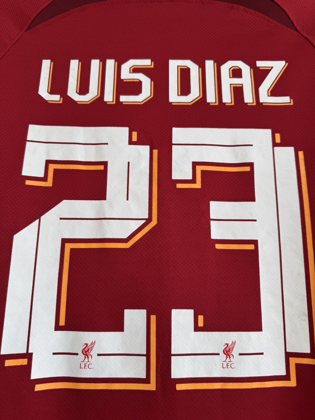 Nike Luis Diaz #23 Liverpool 2022-2023 Home Soccer Jersey Kit Size US XXL / EU 58 / 5 - 7 Thumbnail
