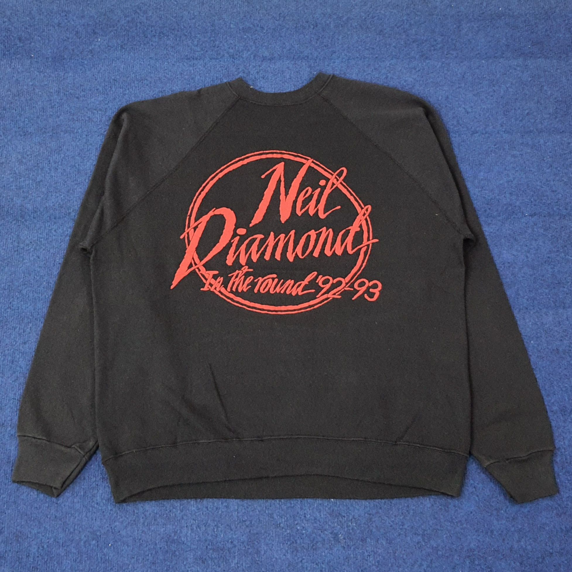 Band Tees Vintage Neil Diamond American Singer Sweatshirt C246N19 Size US L / EU 52-54 / 3 - 1 Thumbnail