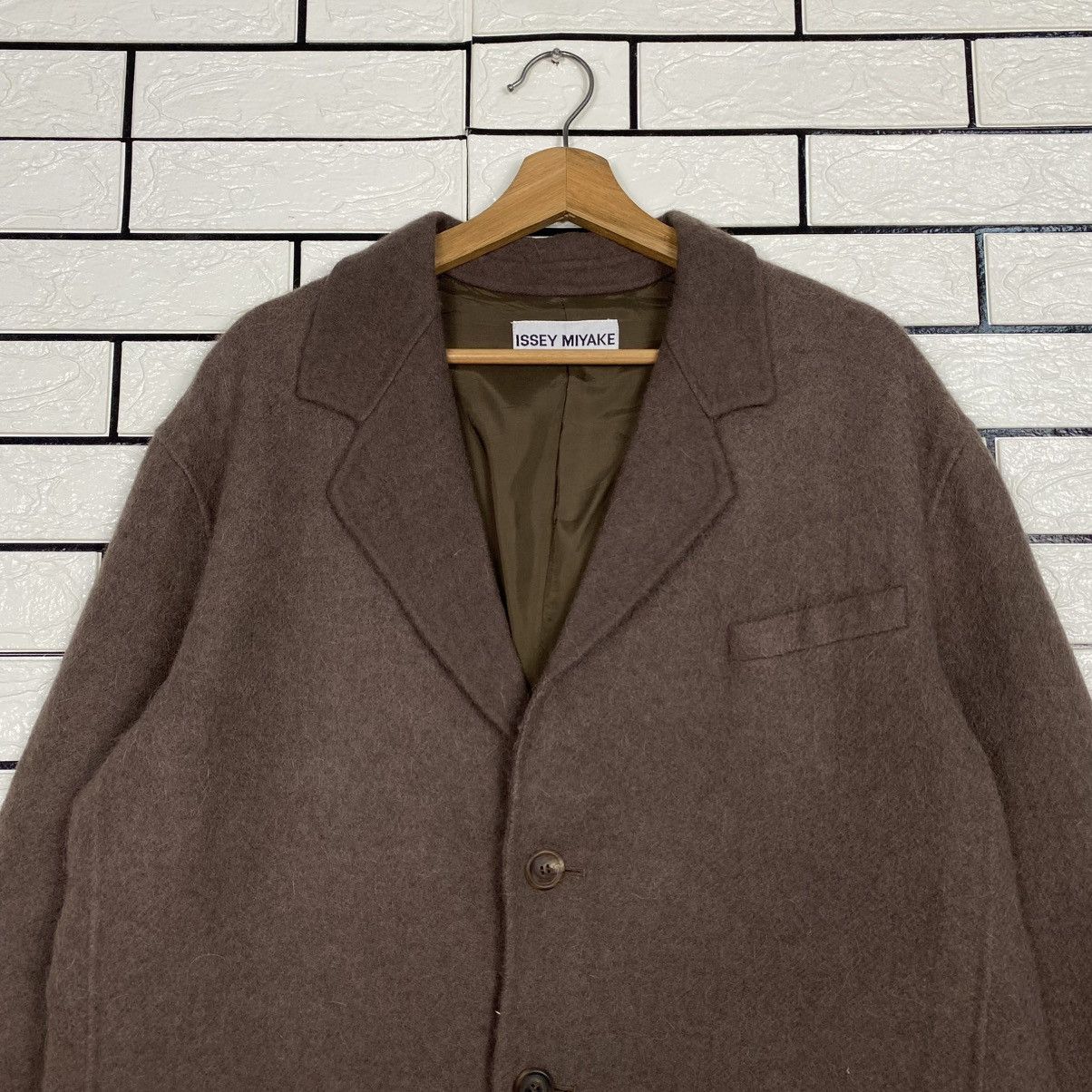 Issey Miyake 🔥VINTAGE WOOL JACKET BUTTON ISSEY MIYAKE RUNWAY Size US L / EU 52-54 / 3 - 2 Thumbnail