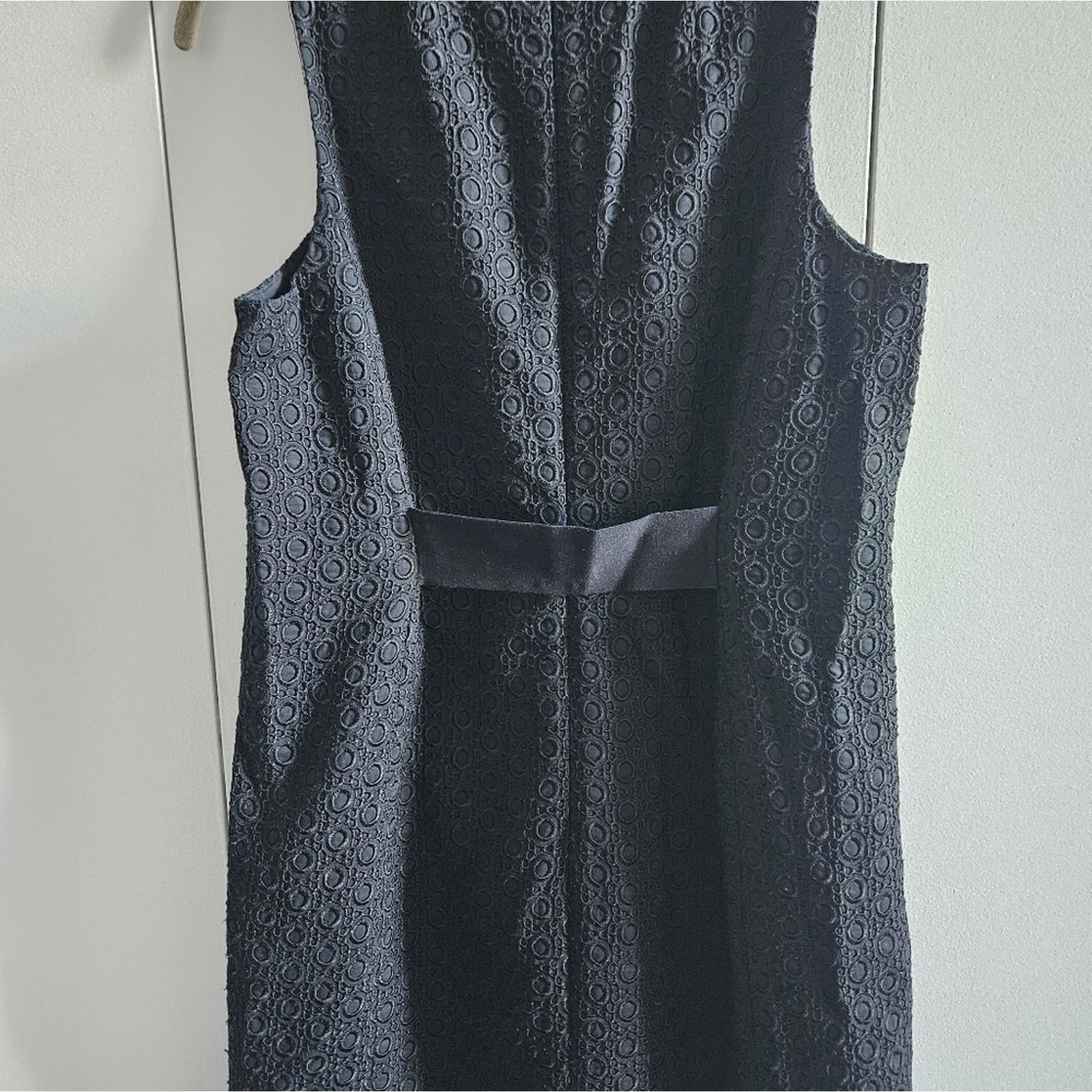 Theory Theory Size 6 Black Circle Embroidery Print Shift Dress Size M / US 6-8 / IT 42-44 - 3 Thumbnail