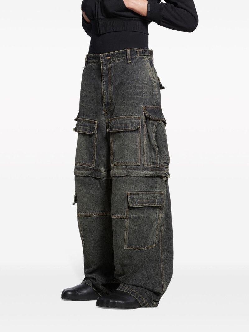 Balenciaga o1tr1nto0326 Cargo Pants in Black Size US 30 / EU 46 - 5 Thumbnail