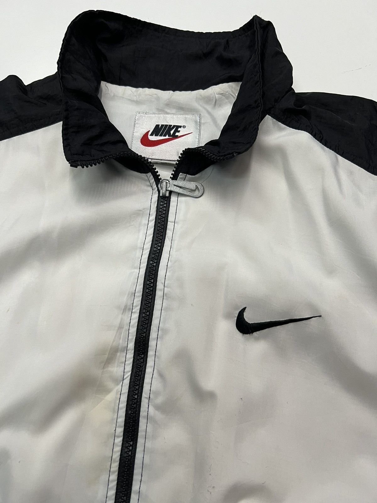 Nike 🔥VINTAGE NIKE SPELLOUT ZIPPER JACKET Size US L / EU 52-54 / 3 - 6 Thumbnail