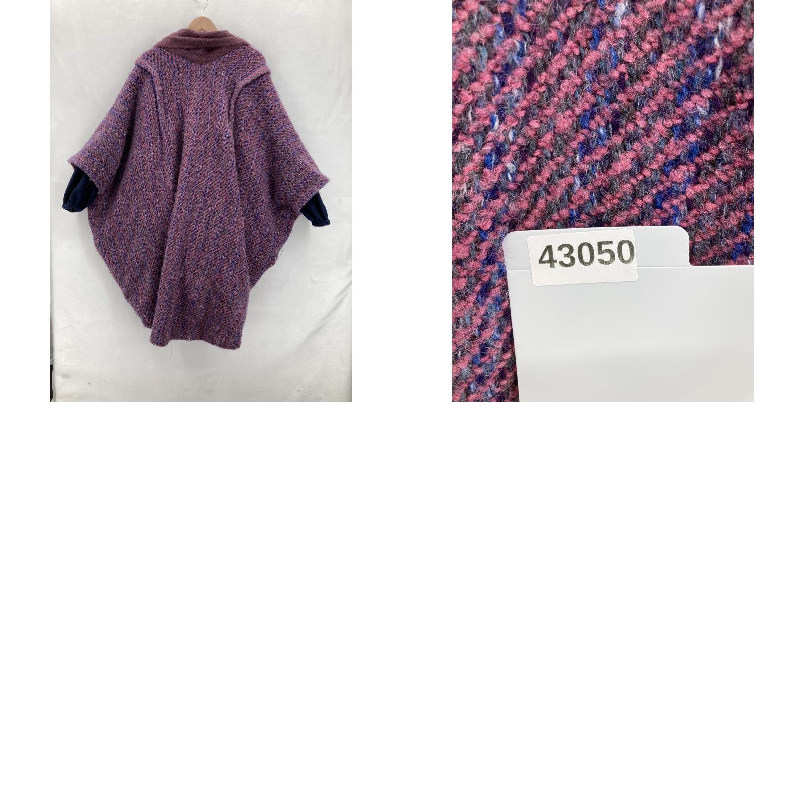 Vintage VINTAGE Tapestries Ireland Poncho Womens One Size Purple Made in Ireland 90s Size ONE SIZE - 8 Thumbnail