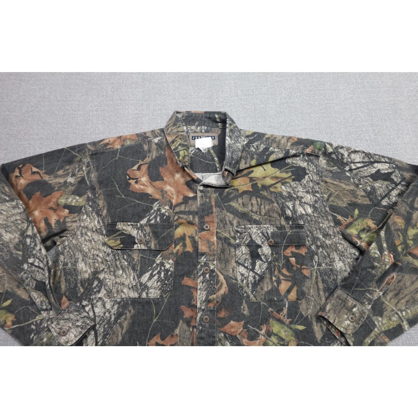 Jerzees VINTAGE Jerzees Camo Flannel Shirt Mens L Brown Mossy Oak Outdoor Button-Up Size US L / EU 52-54 / 3 - 3 Thumbnail