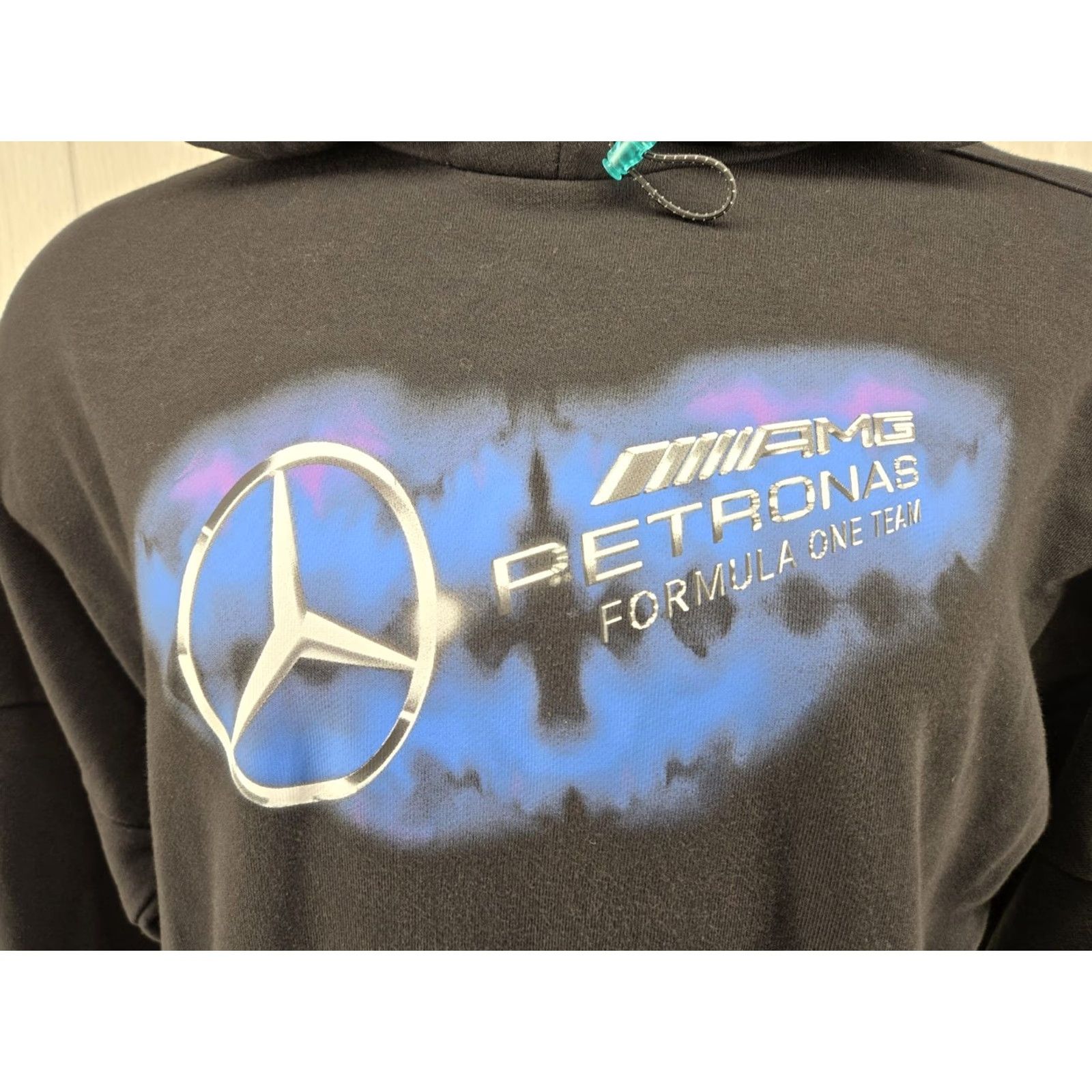 Puma PUMA MERCEDES AMG Petronas Formula One Hoodie Sweatshirt Mens SMALL Black Logo Pullover Hooded Sweatshirt Mens Short Sleeve? Size US S / EU 44-46 / 1 - 4 Thumbnail