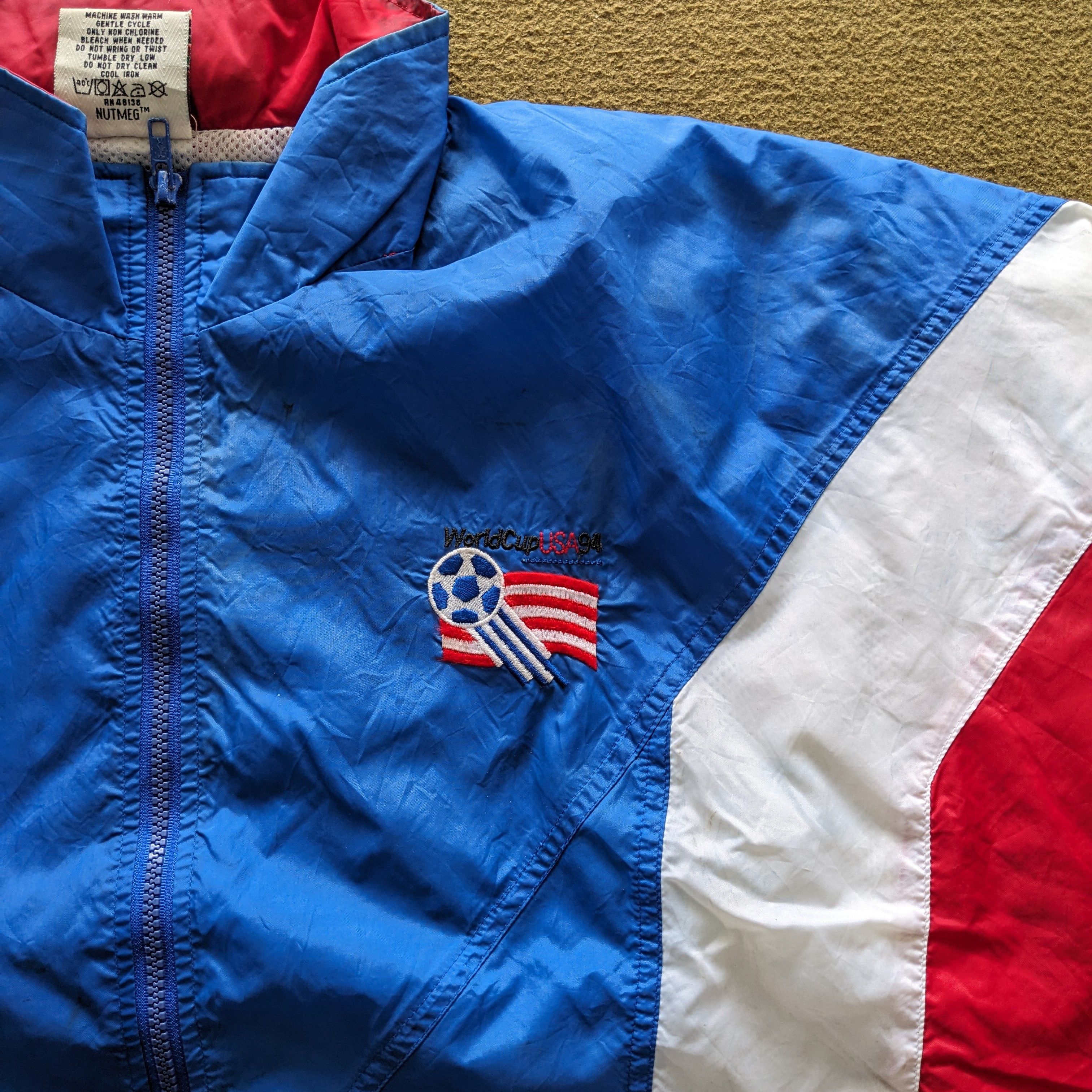 Vintage Vintage NUTMEG World Cup USA Soccer Jacket Size US XXL / EU 58 / 5 - 2 Thumbnail