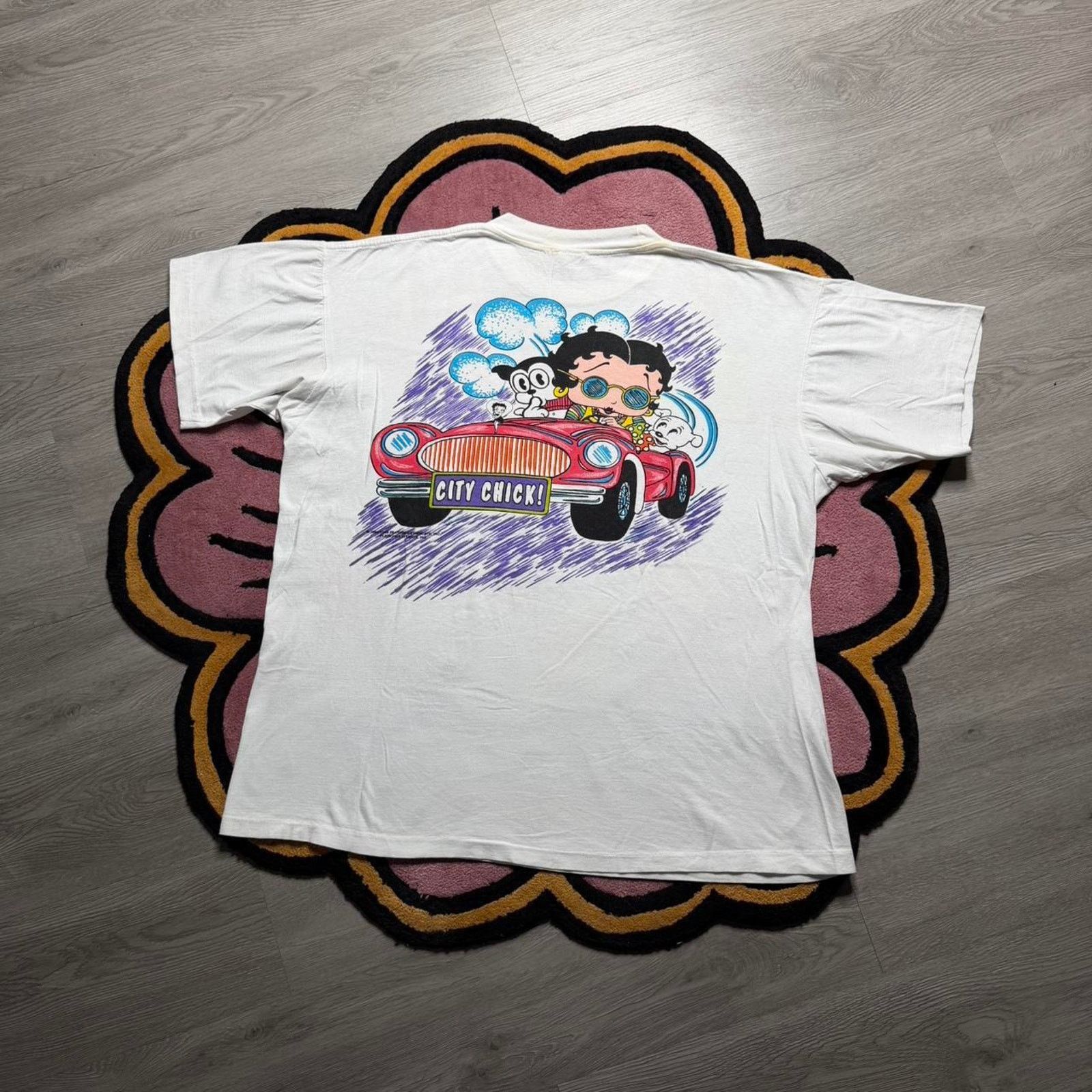 Vintage Vintage 90’s Betty Boop Big City Mega Print Graphic T-shirt Size US XL / EU 56 / 4 - 7 Thumbnail