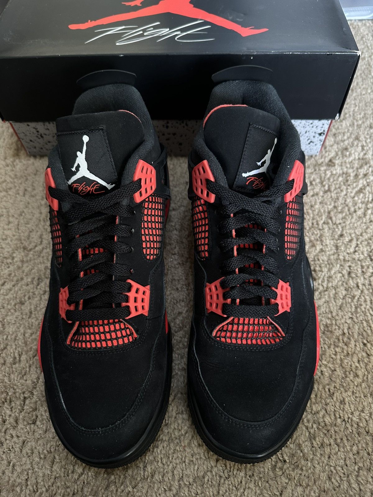 Jordan Brand Size 12 - Jordan 4 Retro Red Thunder (CT8527-016) Size US 12 / EU 45 - 3 Thumbnail
