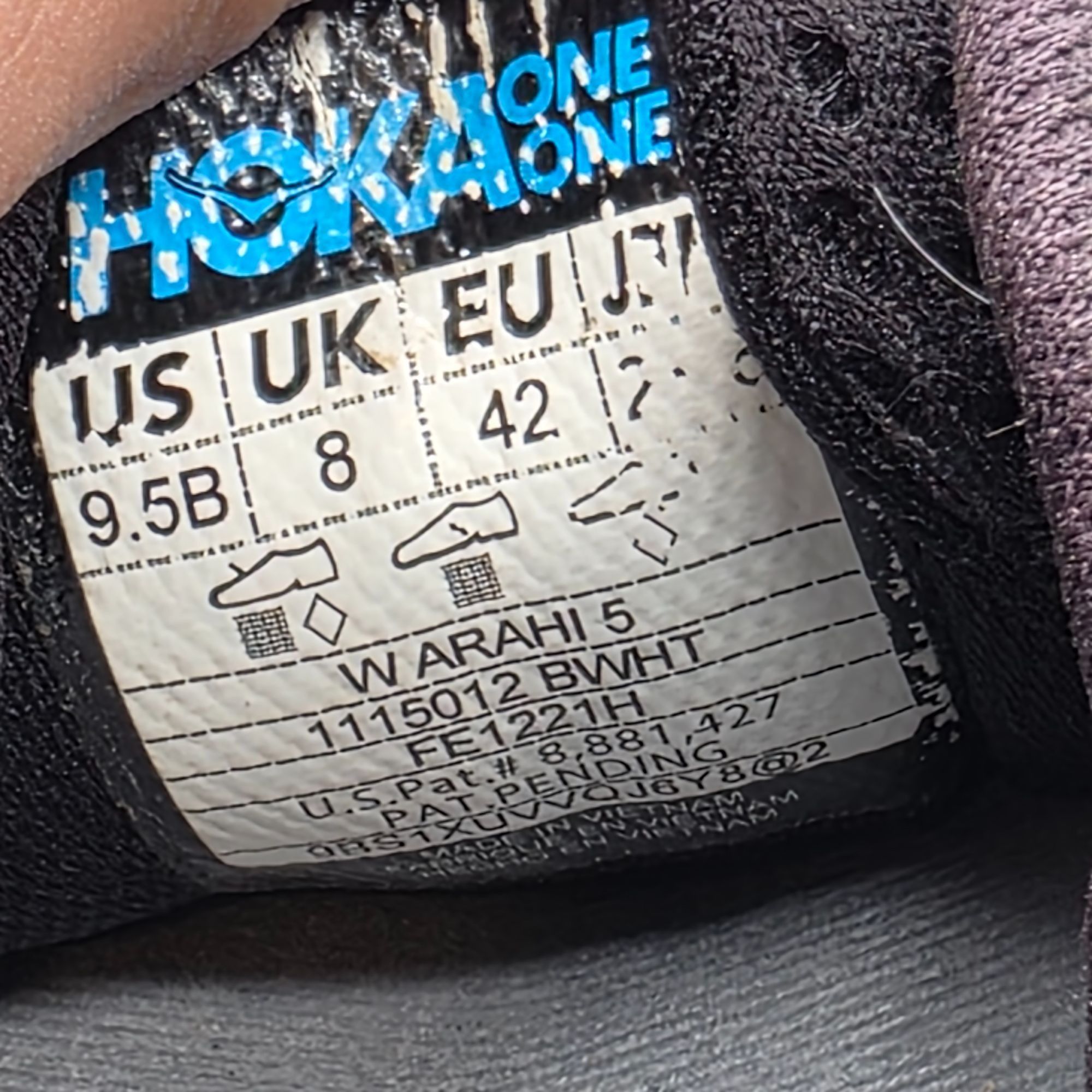 Hoka Hoka One One Arahi 5 Womens Running Shoes Size 9.5B Black Li Size US 9.5 / IT 39.5 - 5 Thumbnail