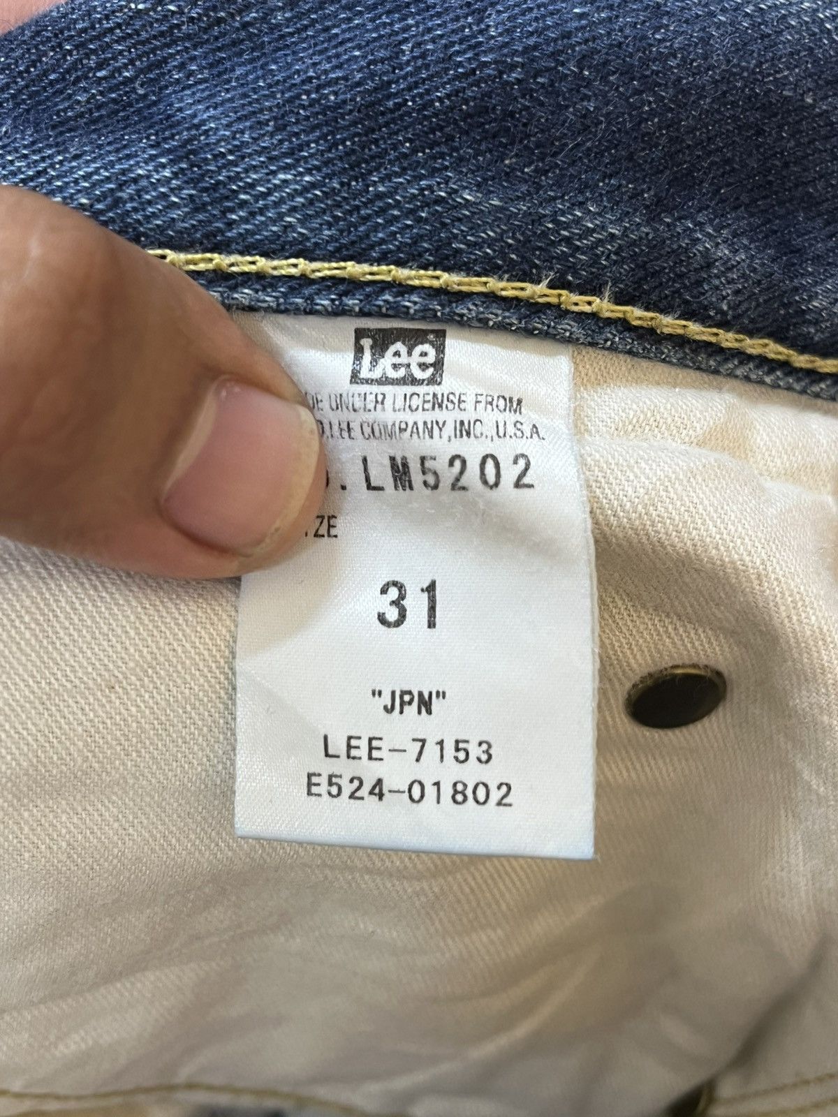 Lee × POST ARCHIVE FACTION (PAF) Vintage Lee Riders Flare Faded Distressed Denim Size US 32 / EU 48 - 10 Thumbnail