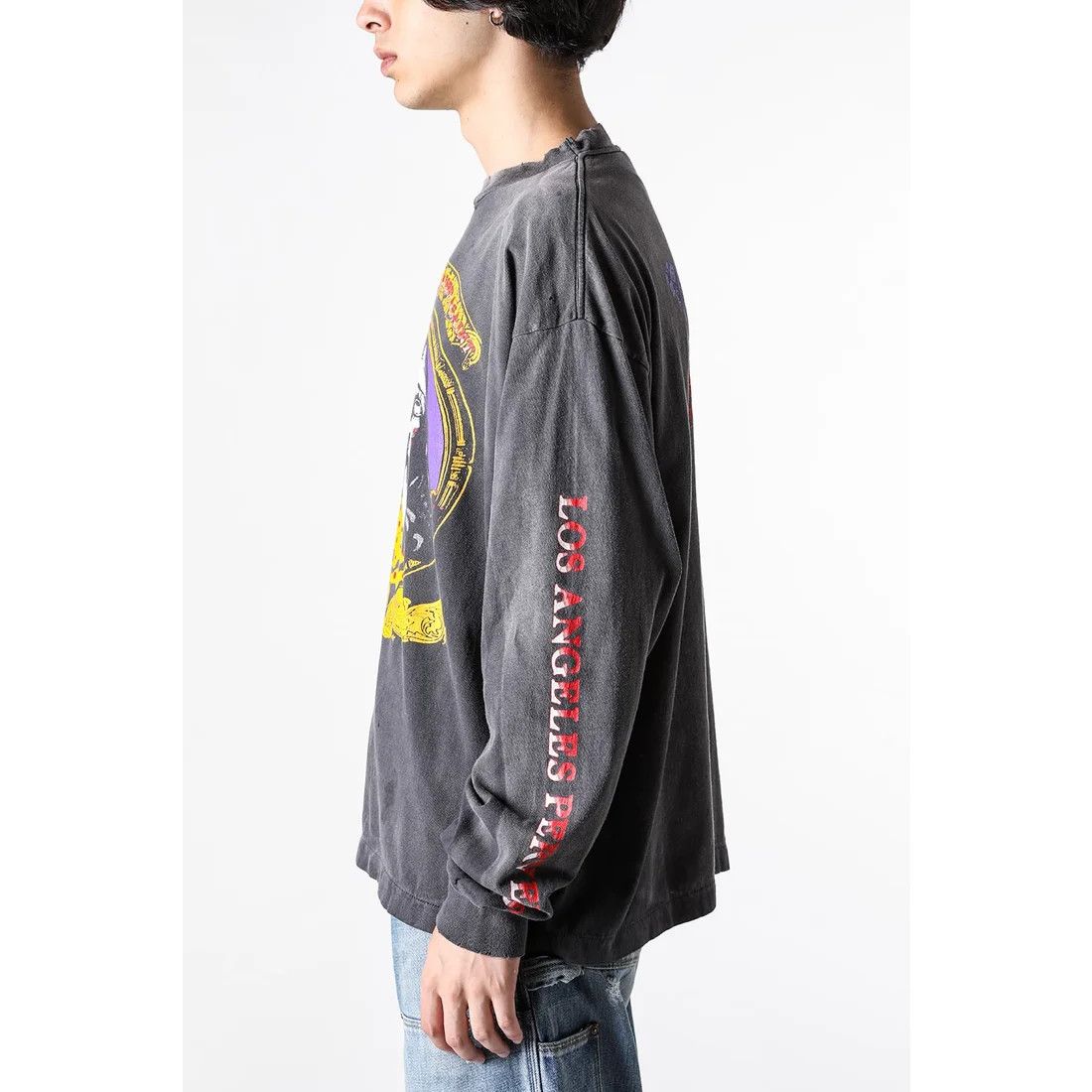 Saint Michael o1mle0326 Born Saint Long Sleeve T-Shirt in Black Size US XXL / EU 58 / 5 - 5 Thumbnail