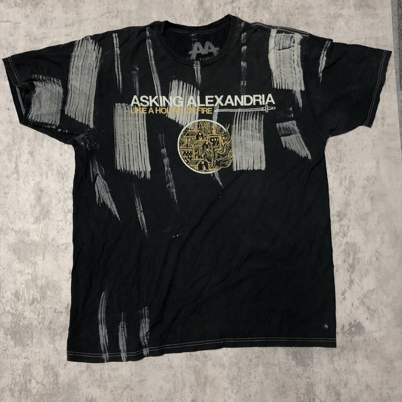 Other Asking Alexandria black and white band tee #bandmerch Size US XL / EU 56 / 4 - 1 Thumbnail