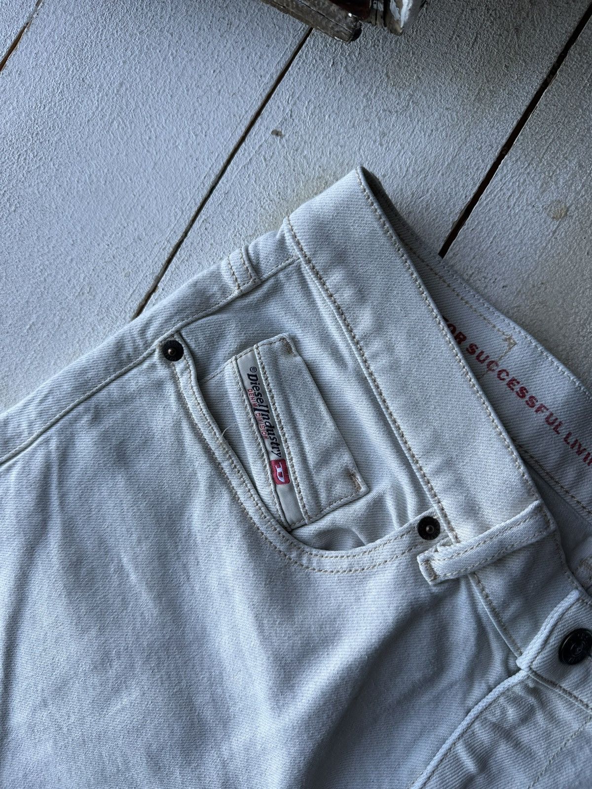 Diesel 🚨 RARE DIESEL MEN DENIM JEANS AVANT GARDE IFSIXWASNINE Y2K Size US 31 - 3 Thumbnail