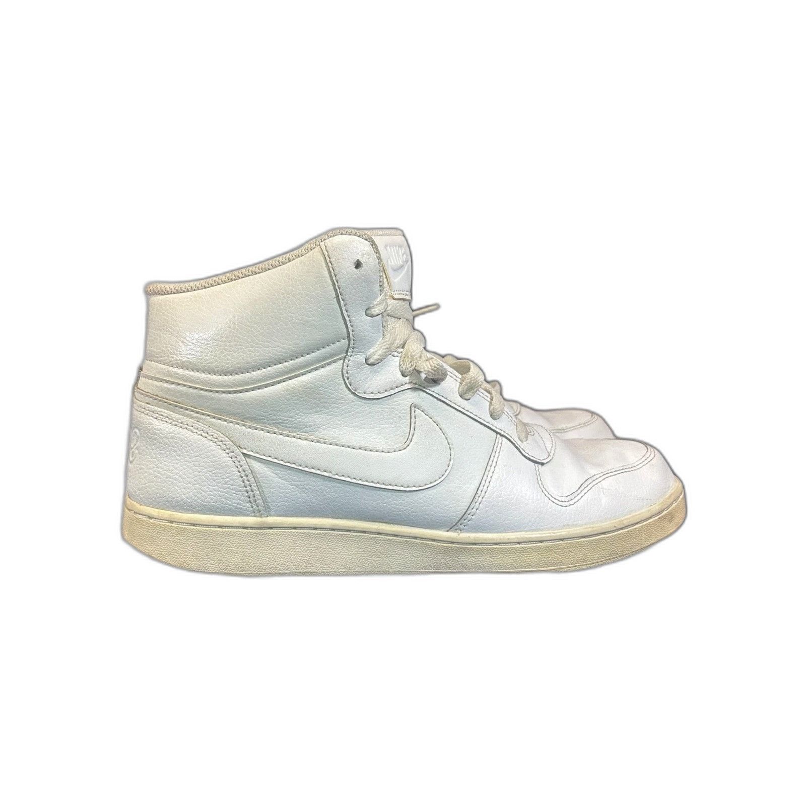 Nike Nike Ebernon Mid Triple White Mens Shoes Sneakers Size 11 Size US 11 / EU 44 - 1 Thumbnail