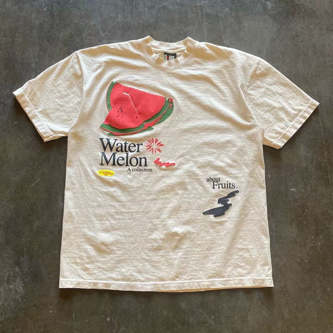 Japanese Brand × Vintage White casual retro watermelon print cotton t-shirt Size US M / EU 48-50 / 2 - 1 Thumbnail