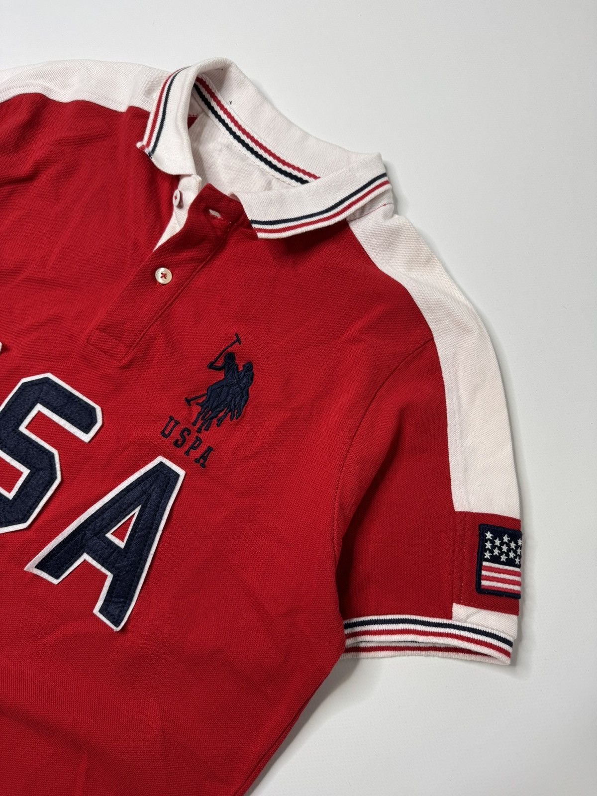 Vintage Red USA chief keef polo tee big pony swag avant garde sk8 Size US M / EU 48-50 / 2 - 2 Thumbnail
